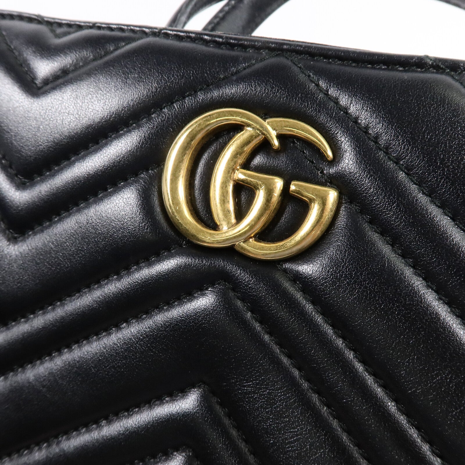 GUCCI 牛皮皮革GG Marmont Handbag手挽肩背兩用袋