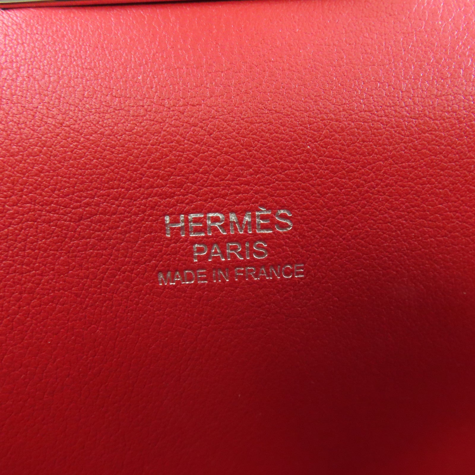HERMES Swift皮革Toolbox 26銀扣手挽肩背兩用袋紅色