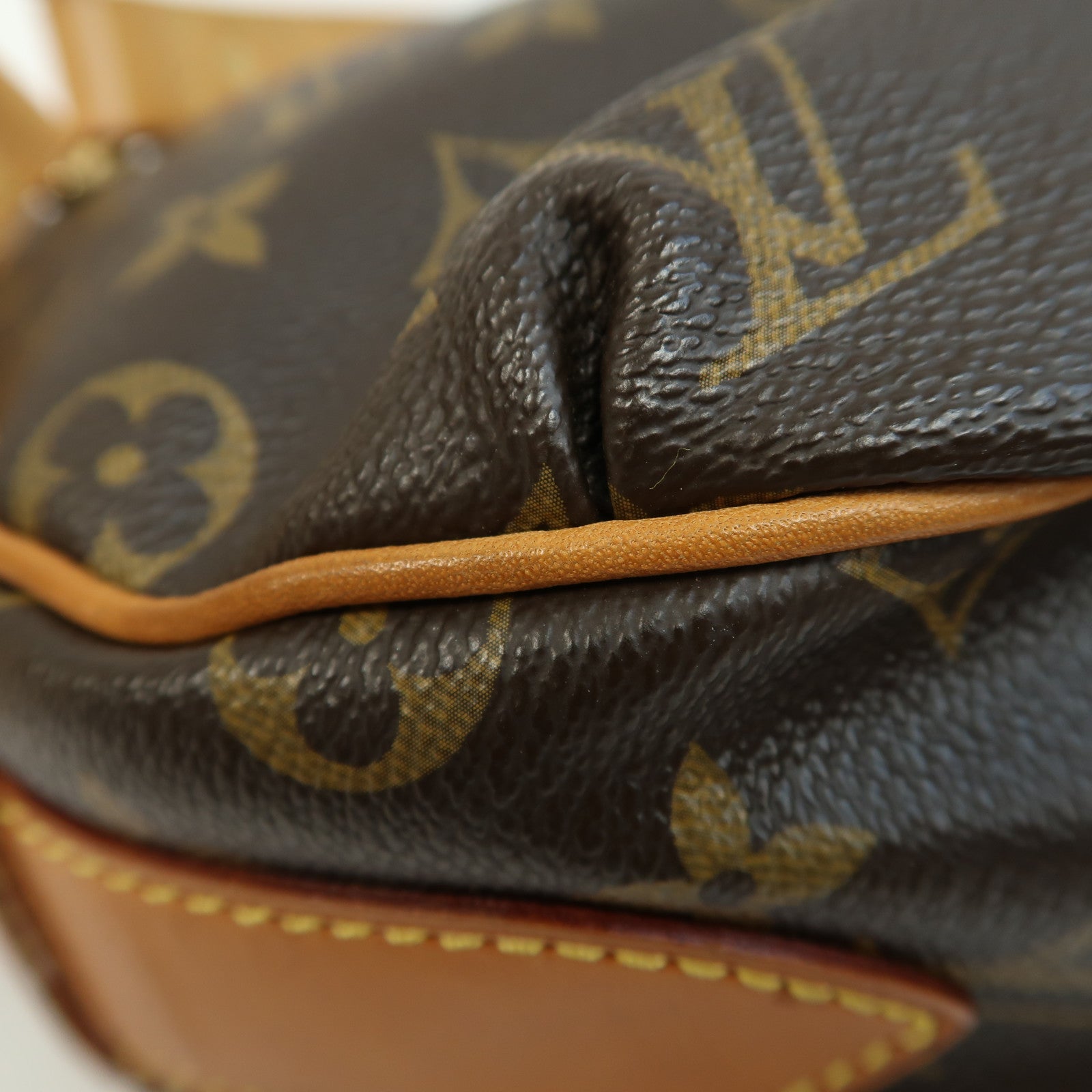 LOUIS VUITTON Monogram Tulum GM金扣肩背袋啡色