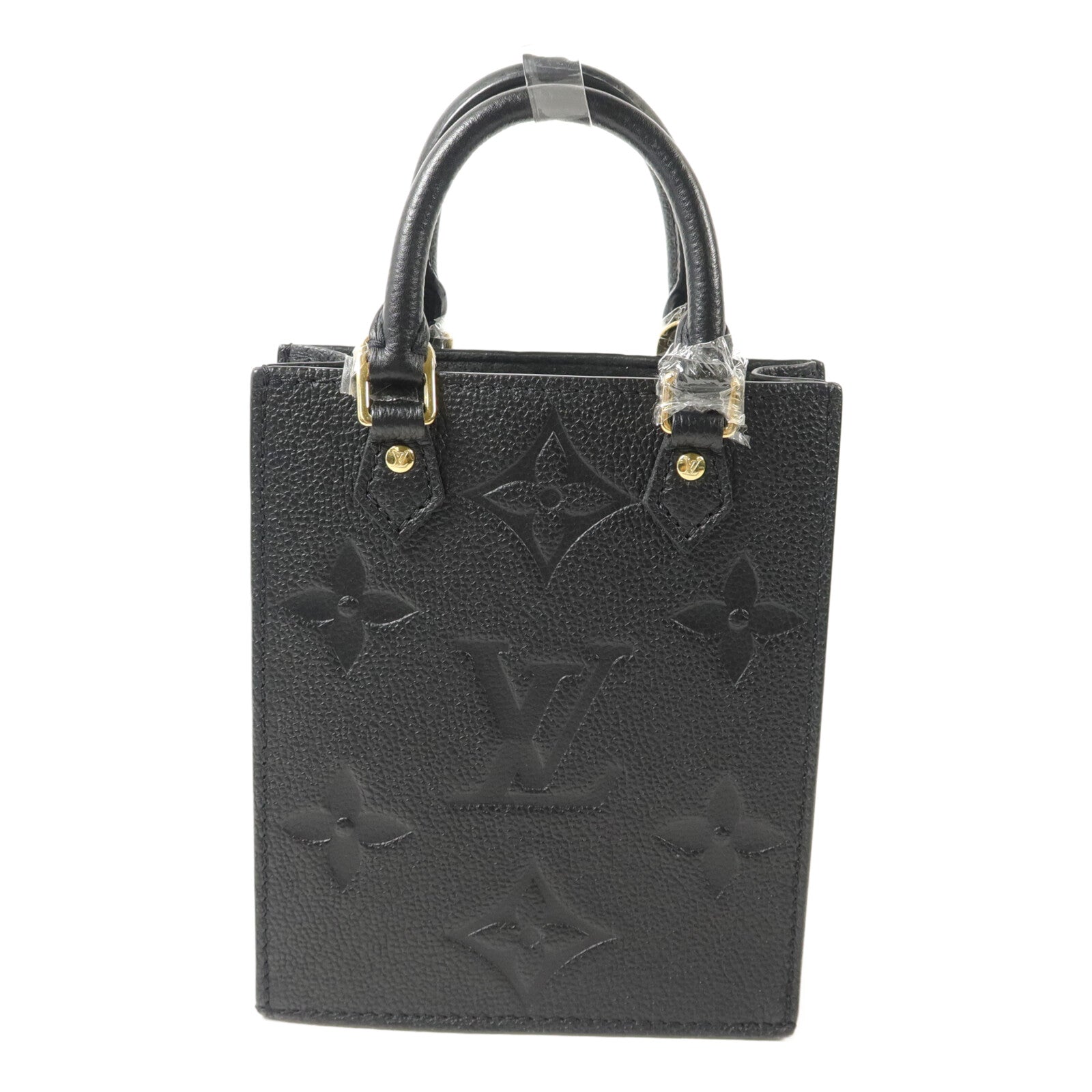 LOUIS VUITTON Monogram Empreinte Petit Sac Plat手挽肩背兩用袋