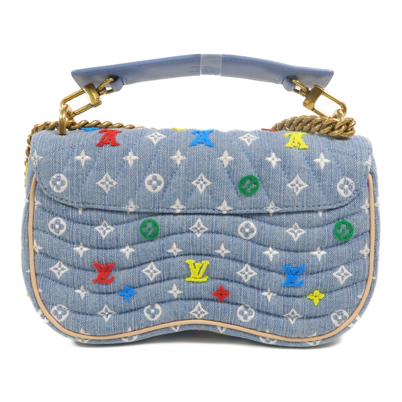 LOUIS VUITTON Monogram Denim New Wave手挽肩背兩用袋
