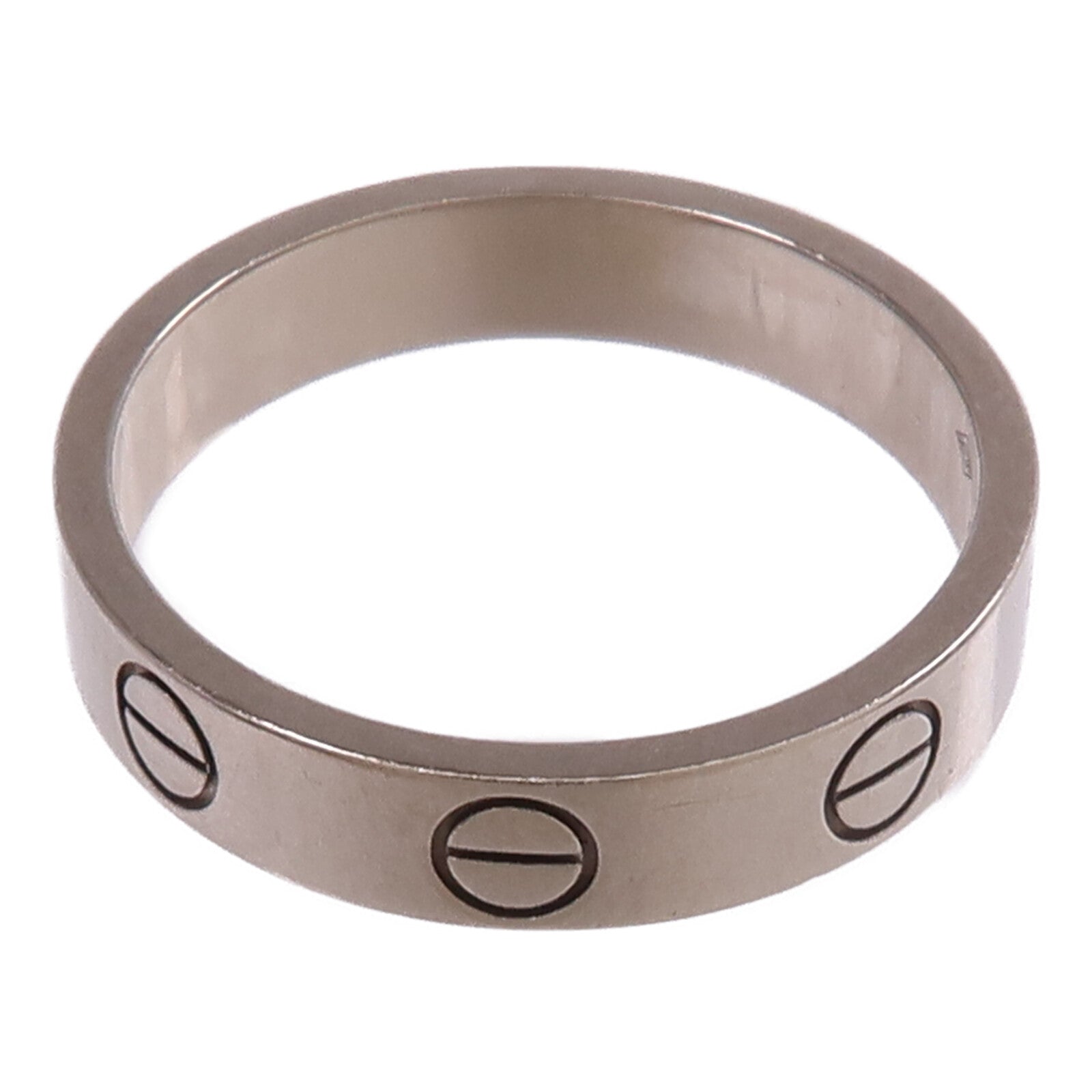 CARTIER 【激減優惠】18K白金Mini Love Ring戒指Cartier#49/US#4.75
