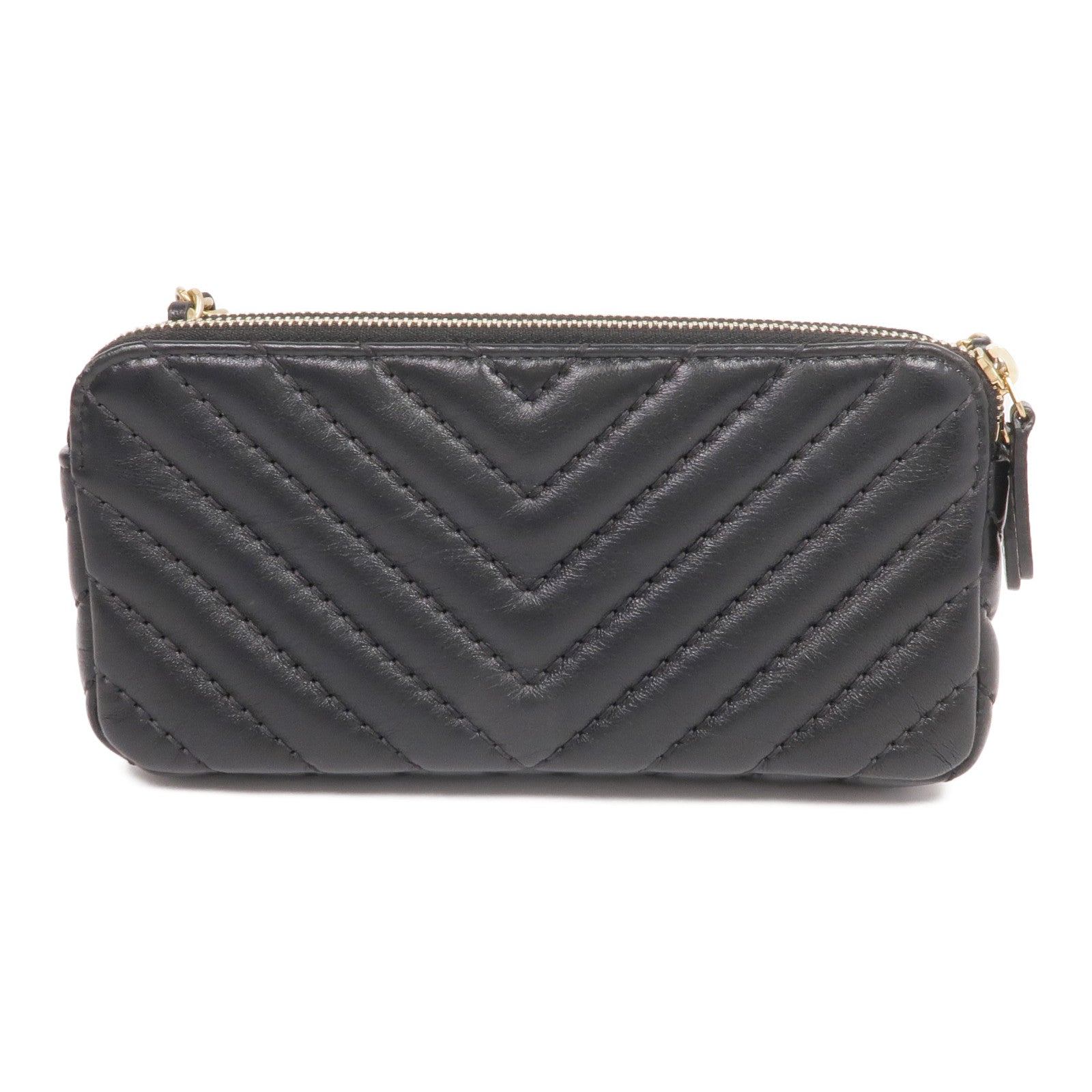 CHANEL 羊皮皮革WOC Wallet On Chain金扣鏈帶肩背袋