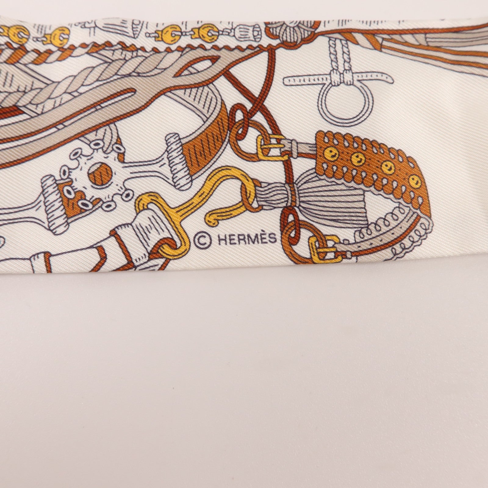 HERMES 絲質Twilly絲巾