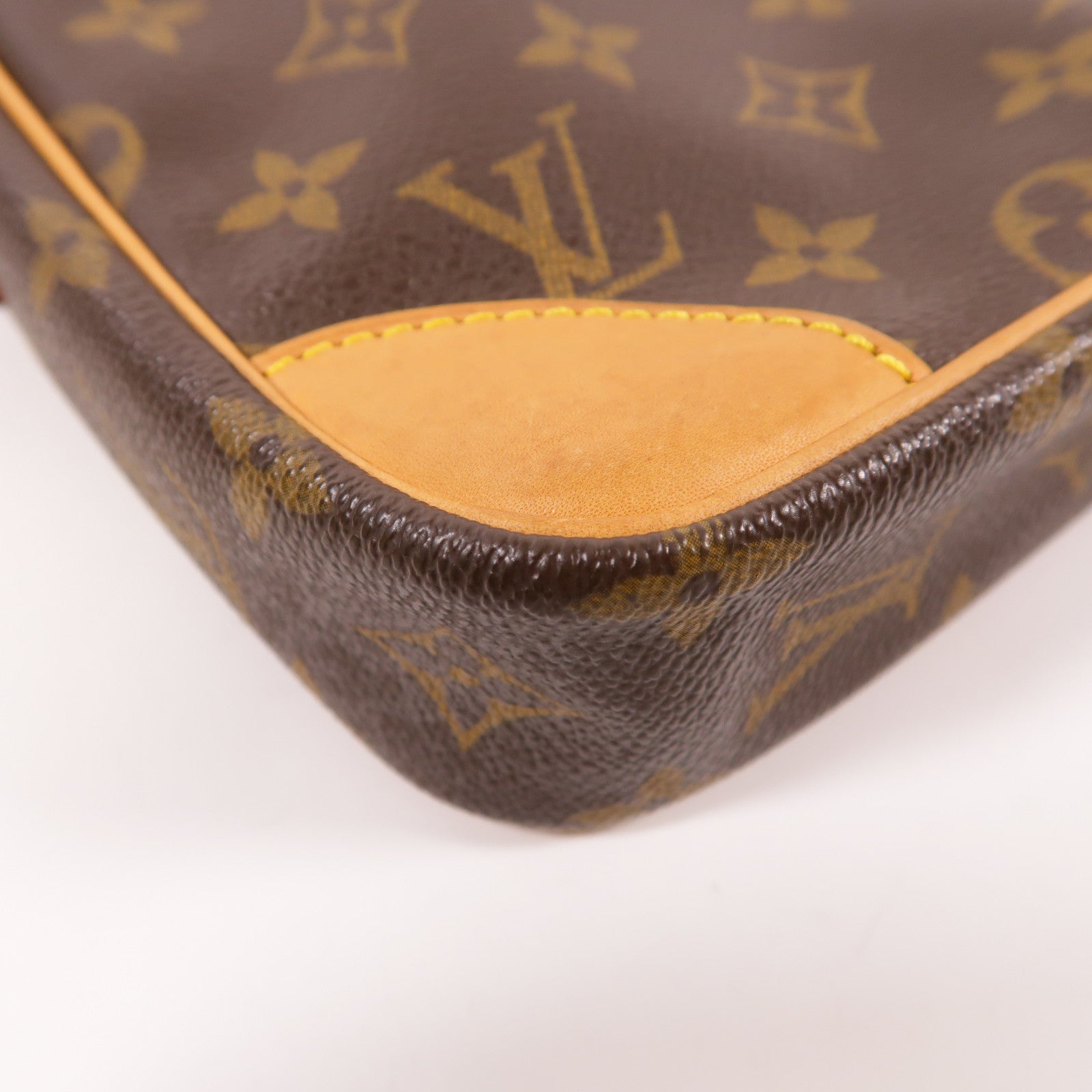 LOUIS VUITTON Monogram Danube金扣肩背袋棕色