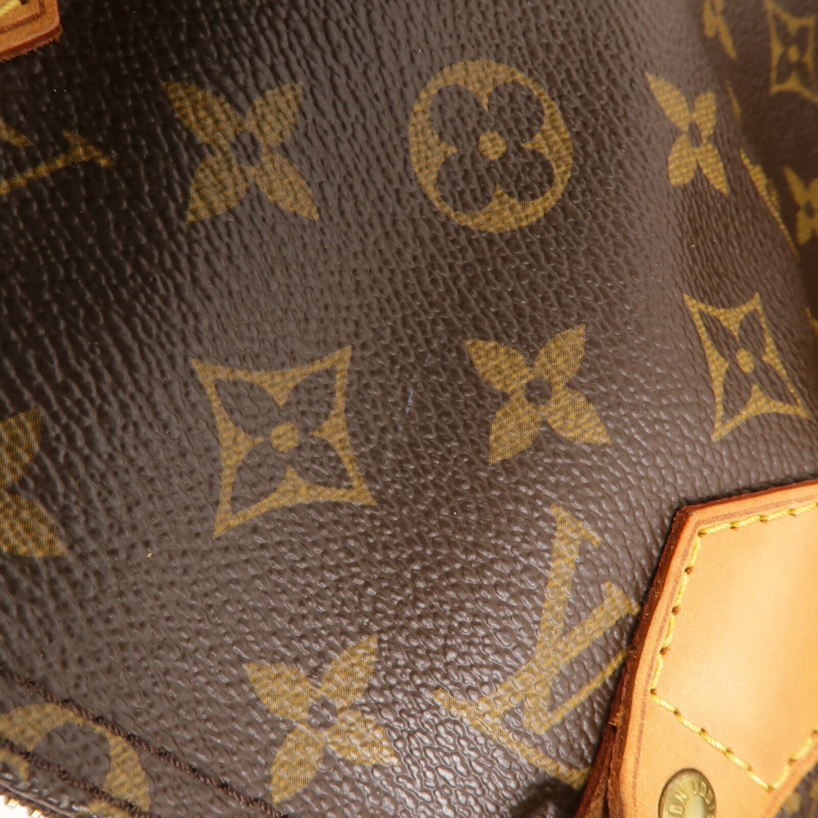 LOUIS VUITTON Monogram Speedy 35金扣手挽袋