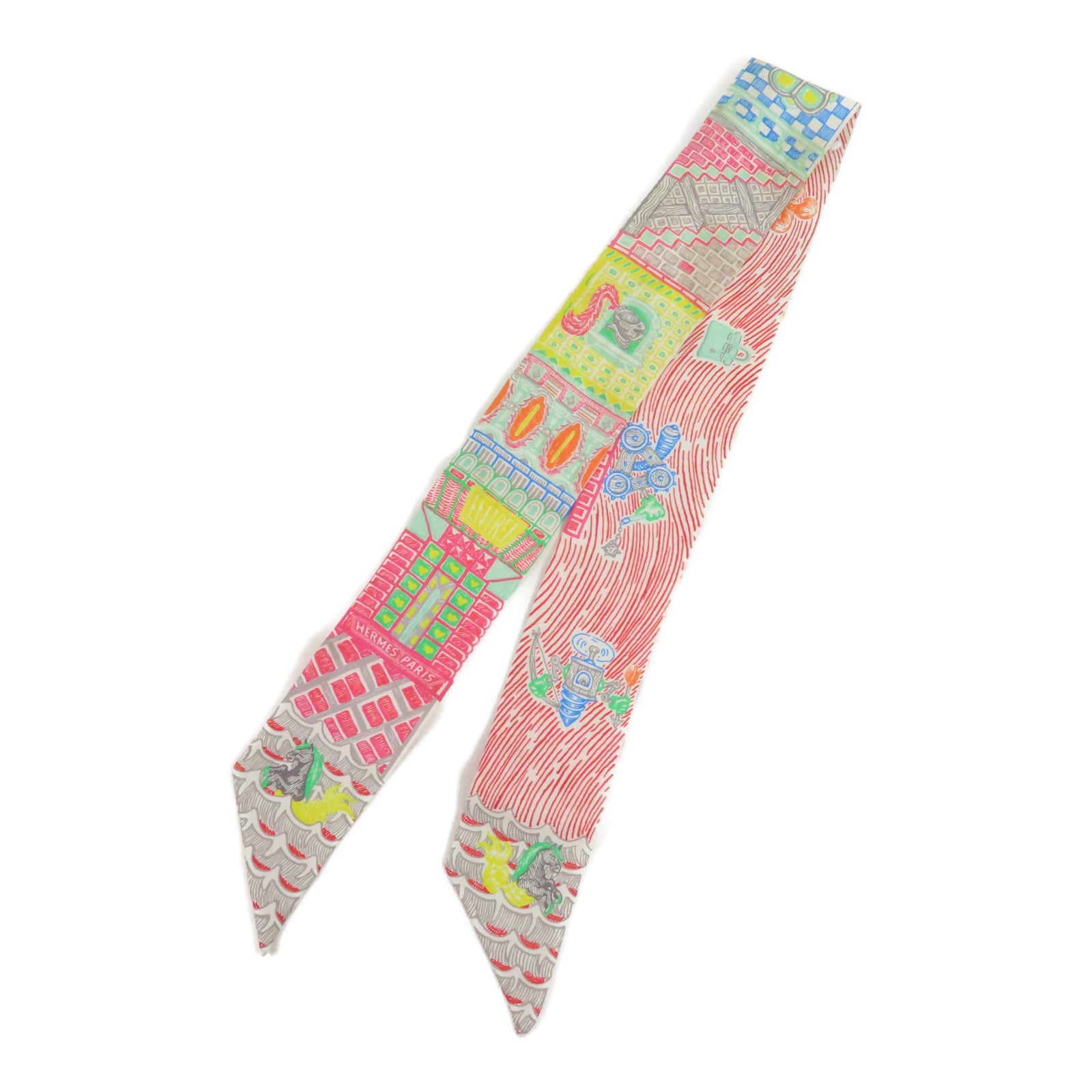 HERMES 絲質Twilly絲巾