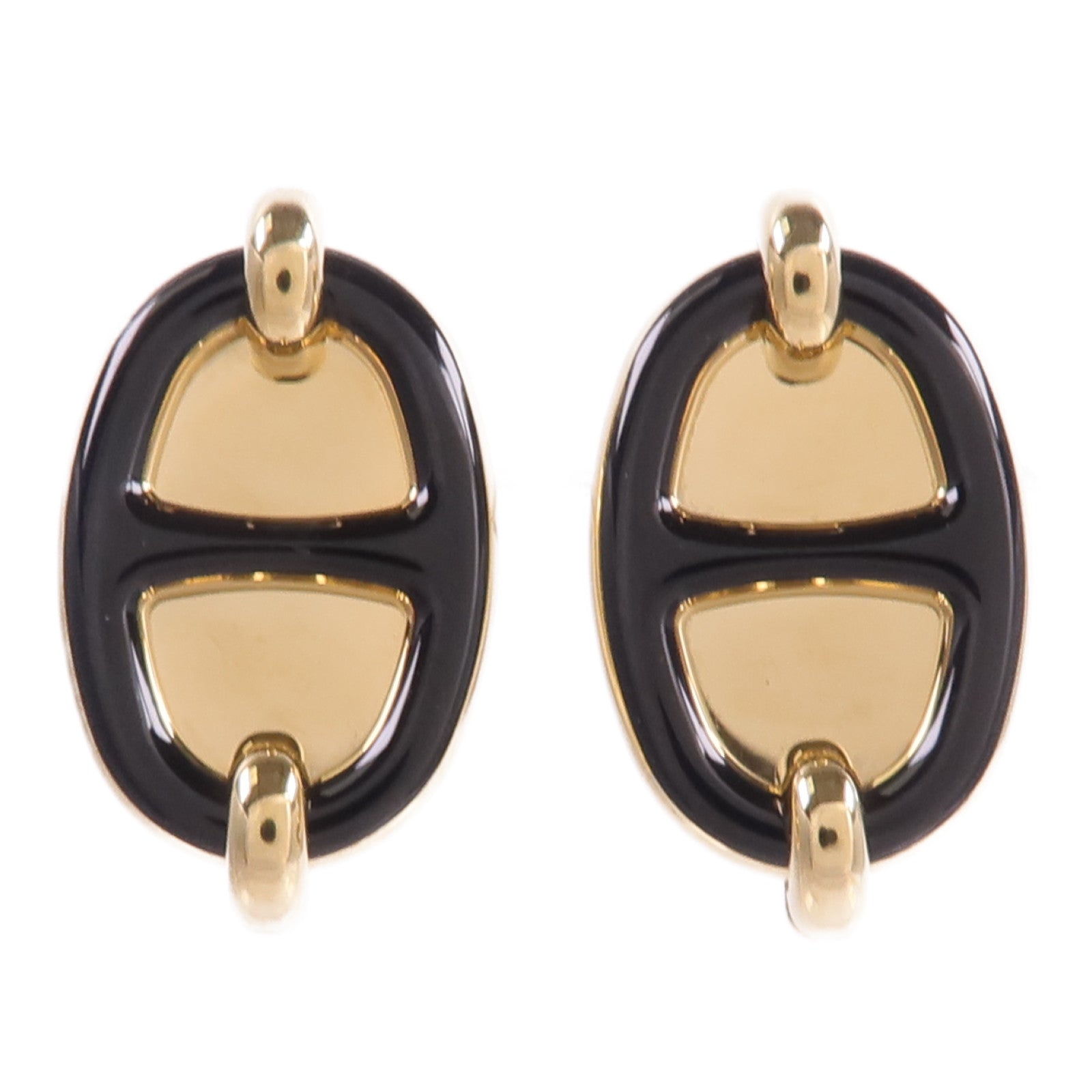 HERMES 【激減優惠】金屬Mini Maillon Earrings耳環