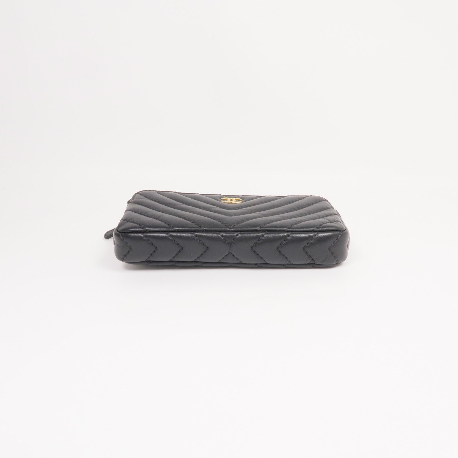 CHANEL 羊皮皮革WOC Wallet On Chain金扣鏈帶肩背袋