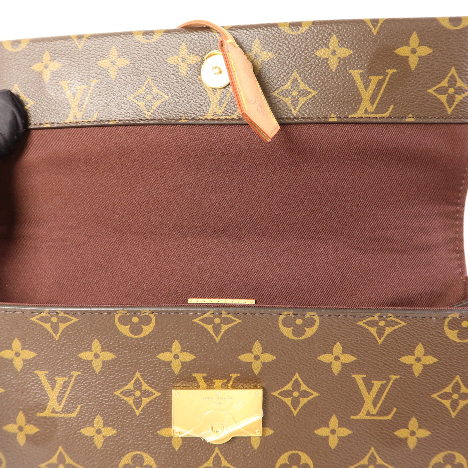 LOUIS VUITTON Monogram Cluny MM金扣手挽肩背兩用袋
