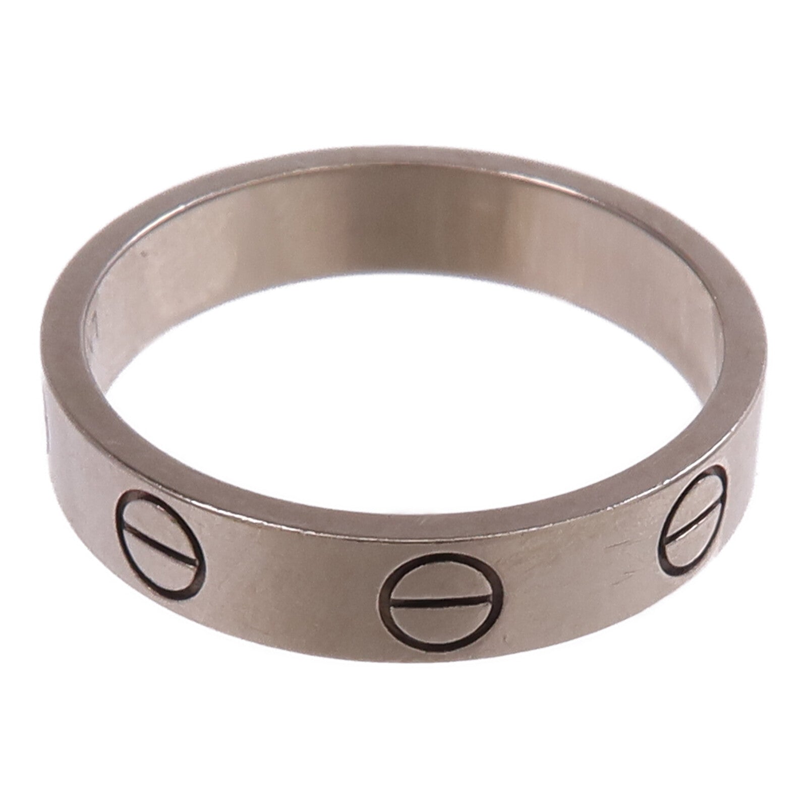 CARTIER 【激減優惠】18K白金Mini Love Ring戒指Cartier#49/US#4.75