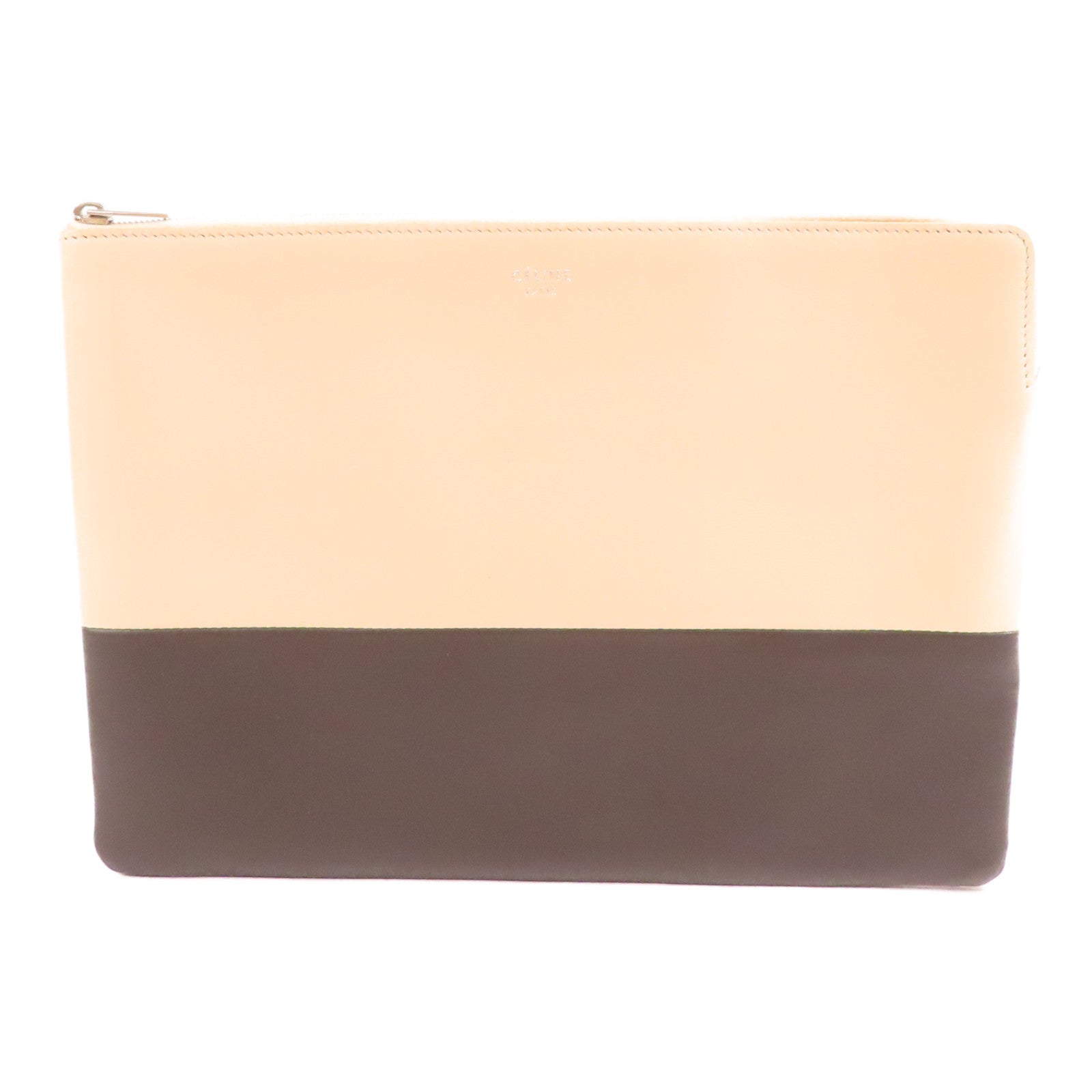 CELINE 牛皮皮革Bi-Color Pouch手拿包