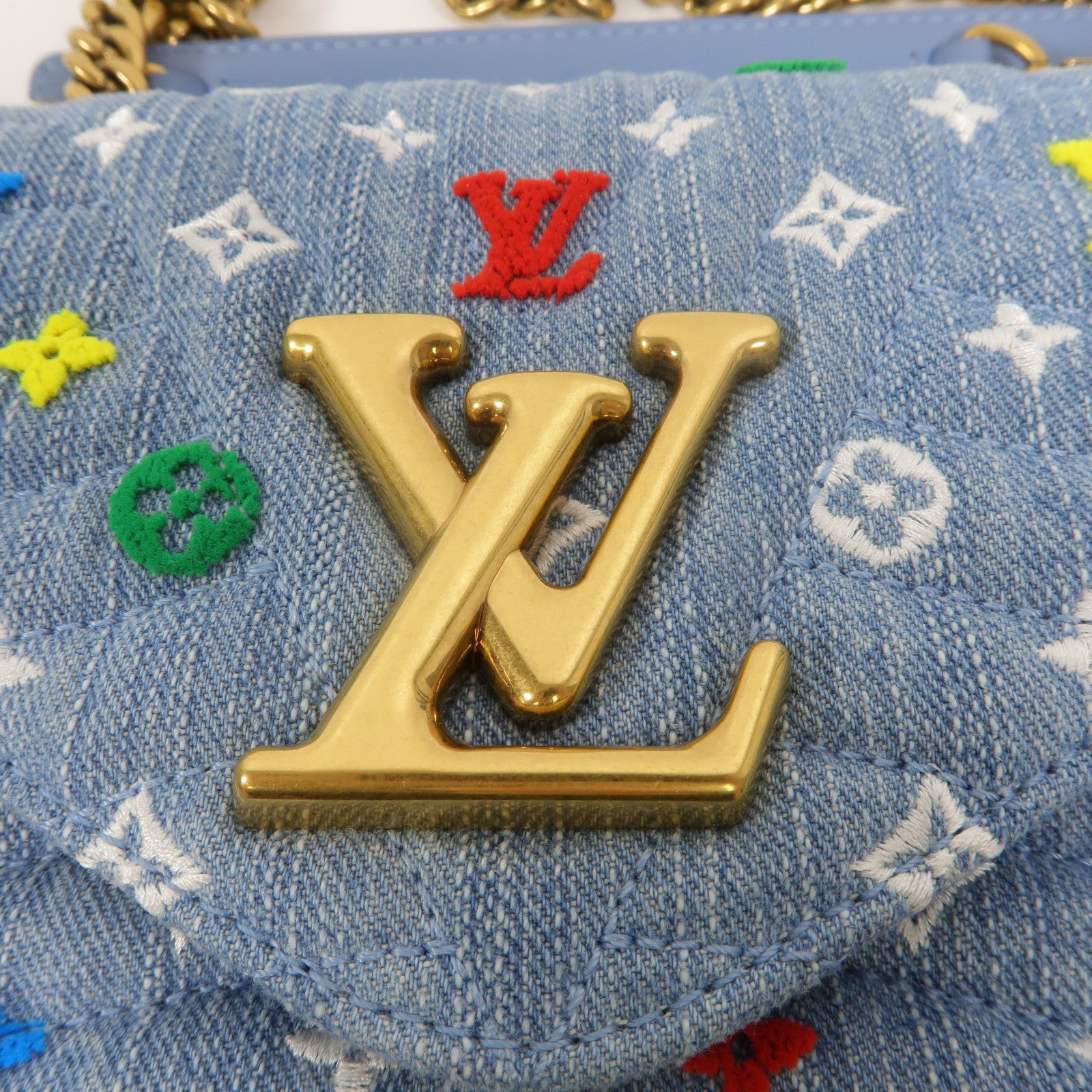LOUIS VUITTON Monogram Denim New Wave手挽肩背兩用袋
