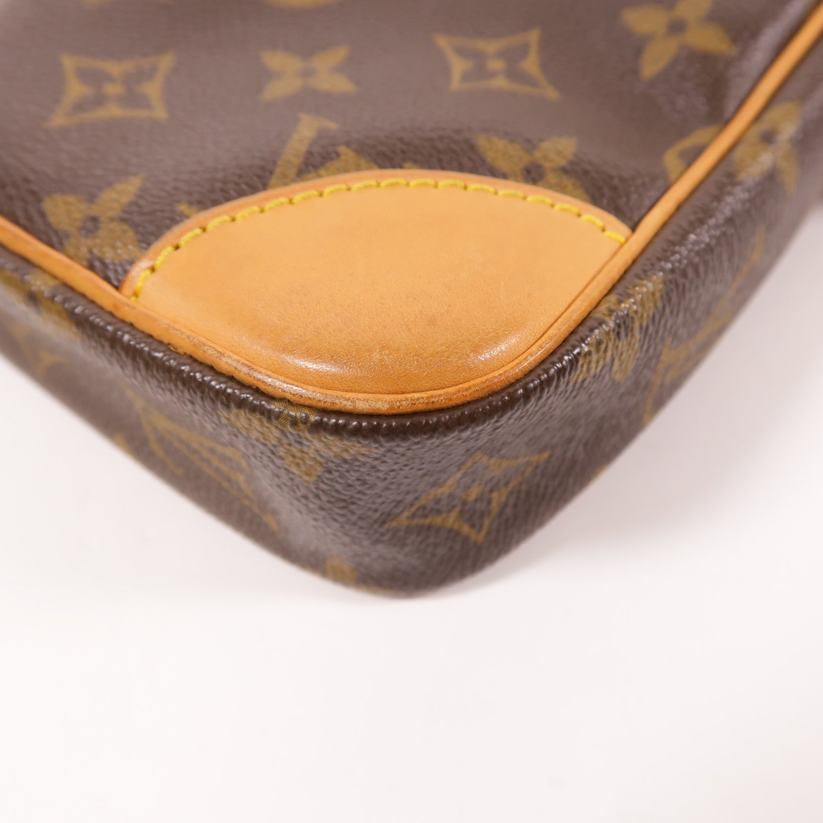 LOUIS VUITTON Monogram Danube金扣肩背袋棕色