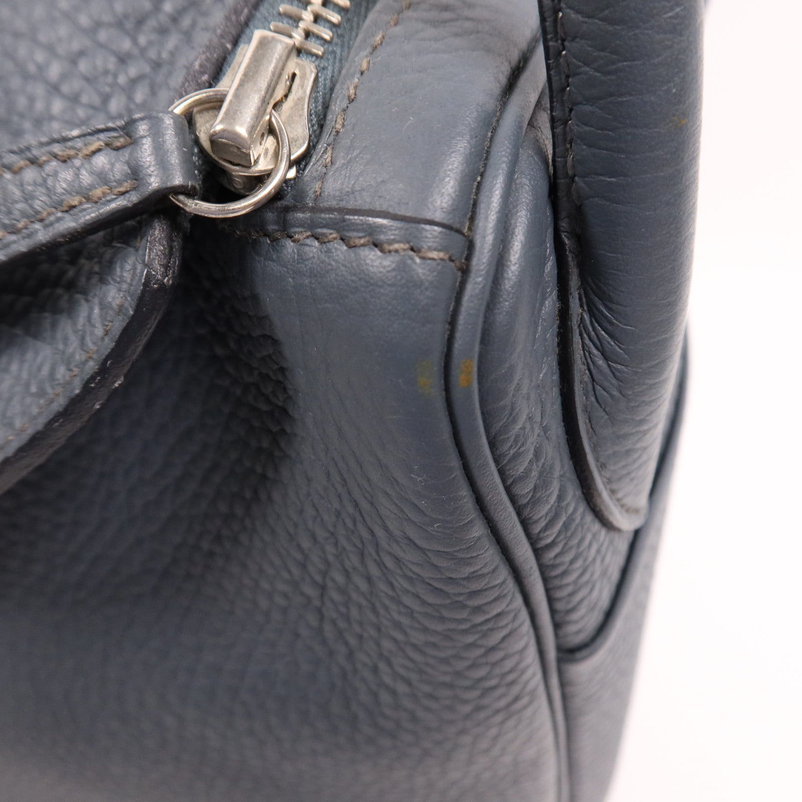 HERMES Clemence皮革Lindy 30銀扣手挽肩背兩用袋