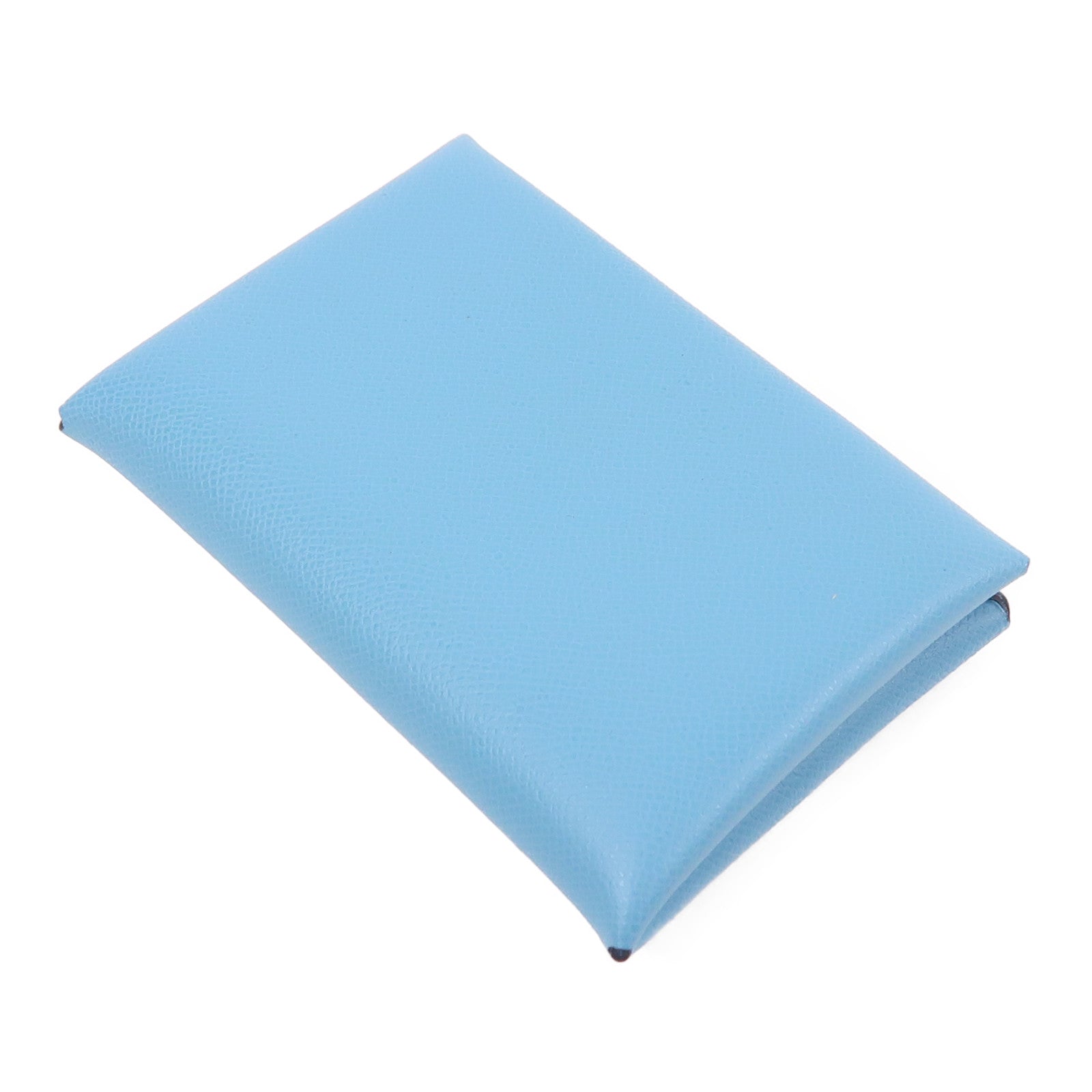 HERMES Epsom皮革Calvi Card Holder銀扣卡片套