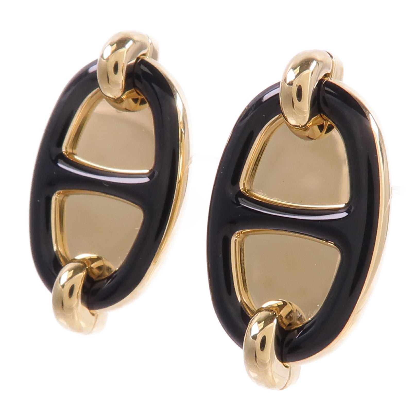 HERMES 【激減優惠】金屬Mini Maillon Earrings耳環