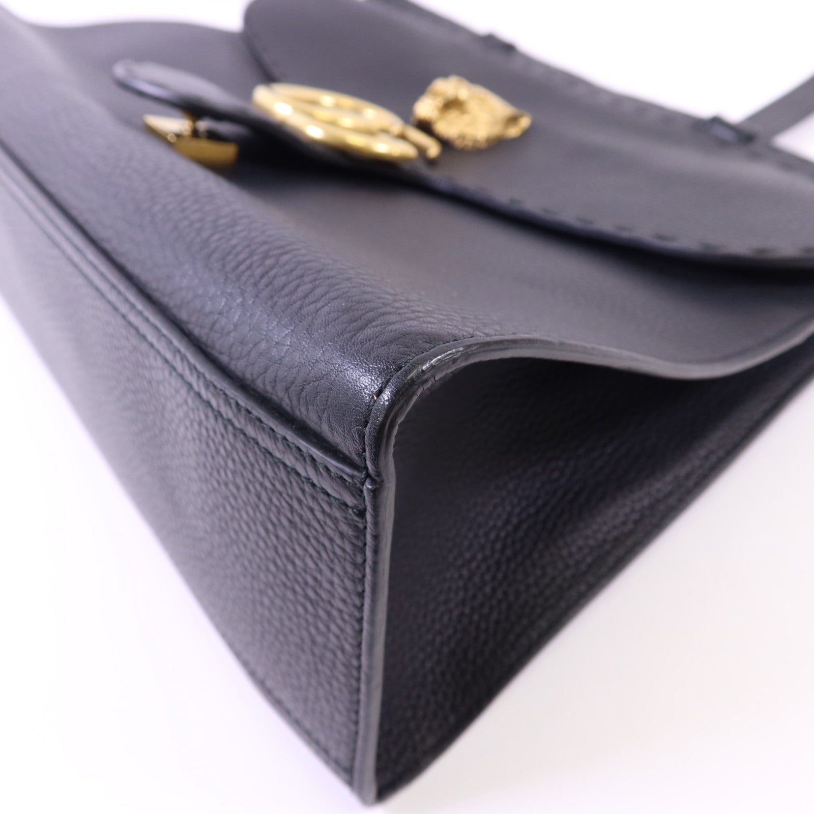 GUCCI 牛皮皮革GG Marmont Top Handle金扣手挽袋