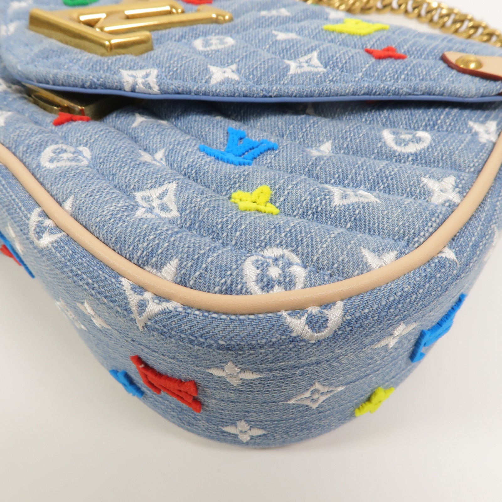 LOUIS VUITTON Monogram Denim New Wave手挽肩背兩用袋