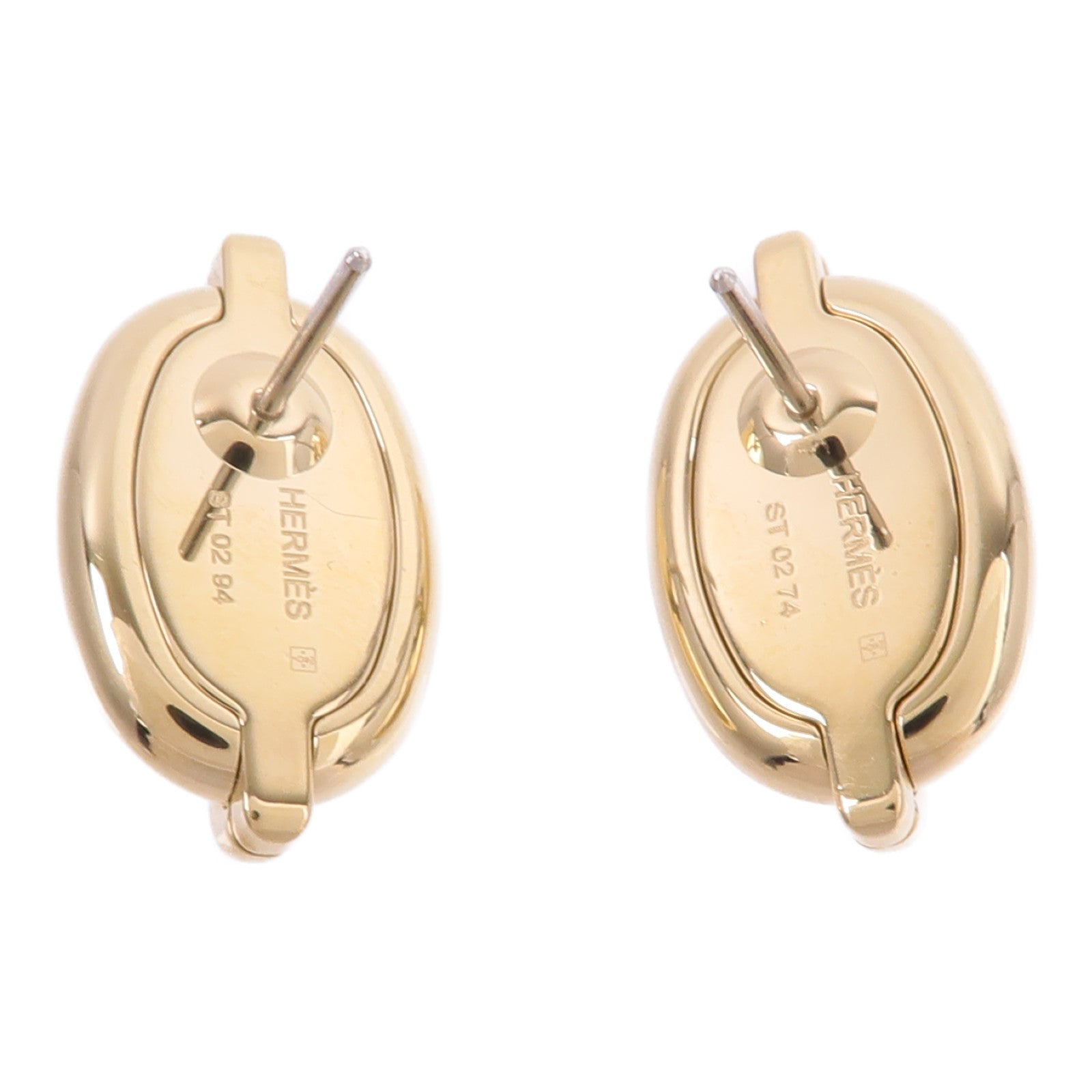 HERMES 【激減優惠】金屬Mini Maillon Earrings耳環