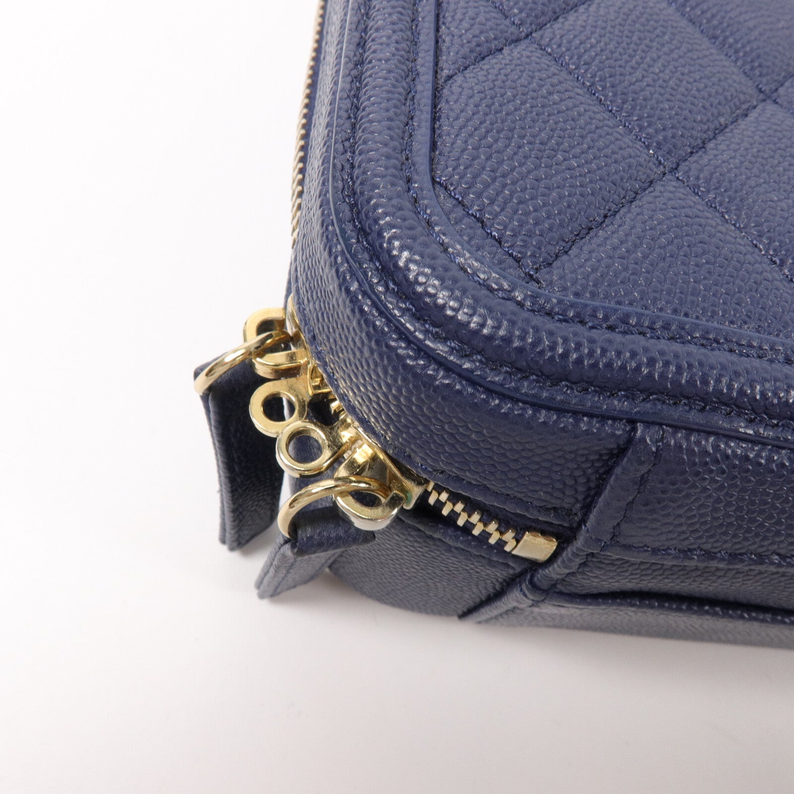 CHANEL 牛皮皮革Vanity Case鏈帶手挽肩背兩用袋
