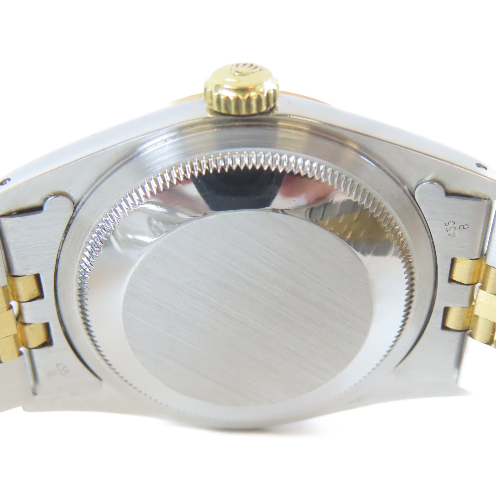 ROLEX Datejust 18K黃金/不鏽鋼手錶自動機芯藍色#17.25cm