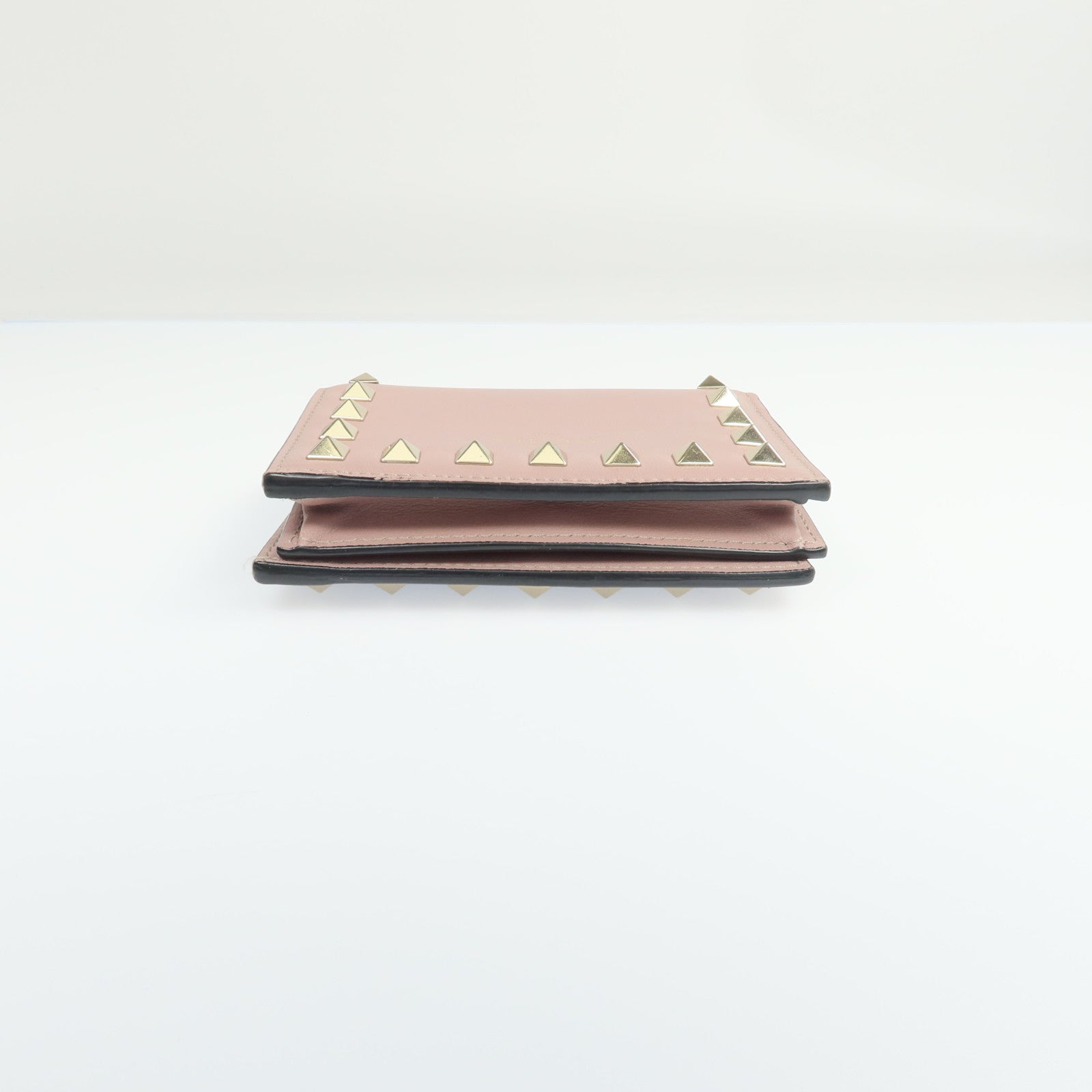Valentino 牛皮皮革Bifold Wallet金扣錢包