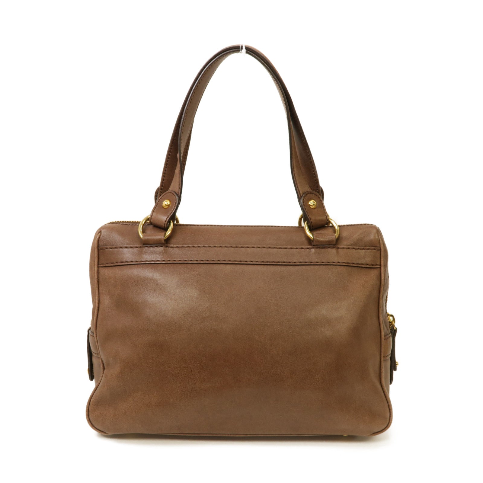 TOD'S 【激減優惠】牛皮皮革Shoulder Bag金扣肩背袋棕色