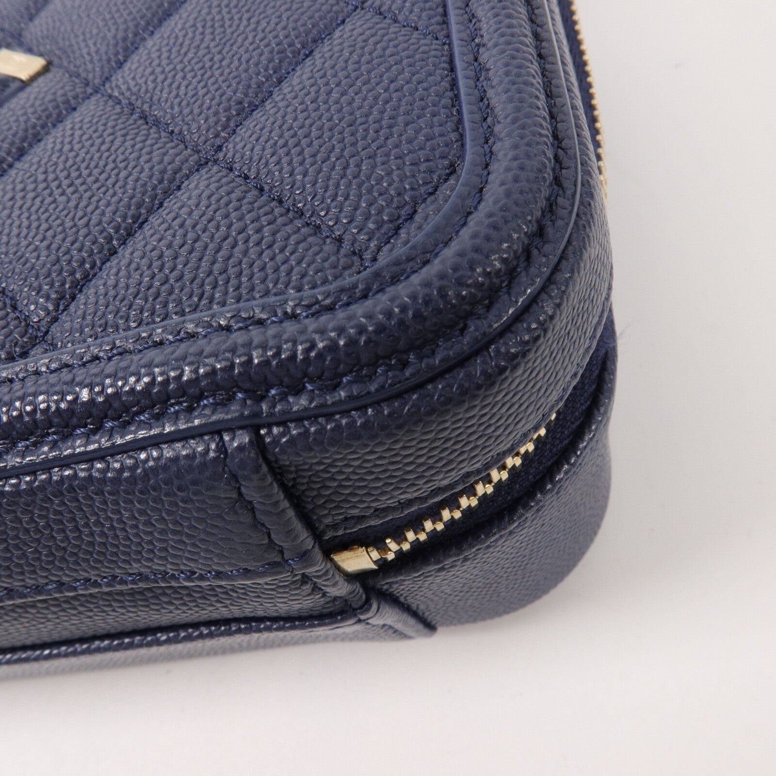 CHANEL 牛皮皮革Vanity Case鏈帶手挽肩背兩用袋