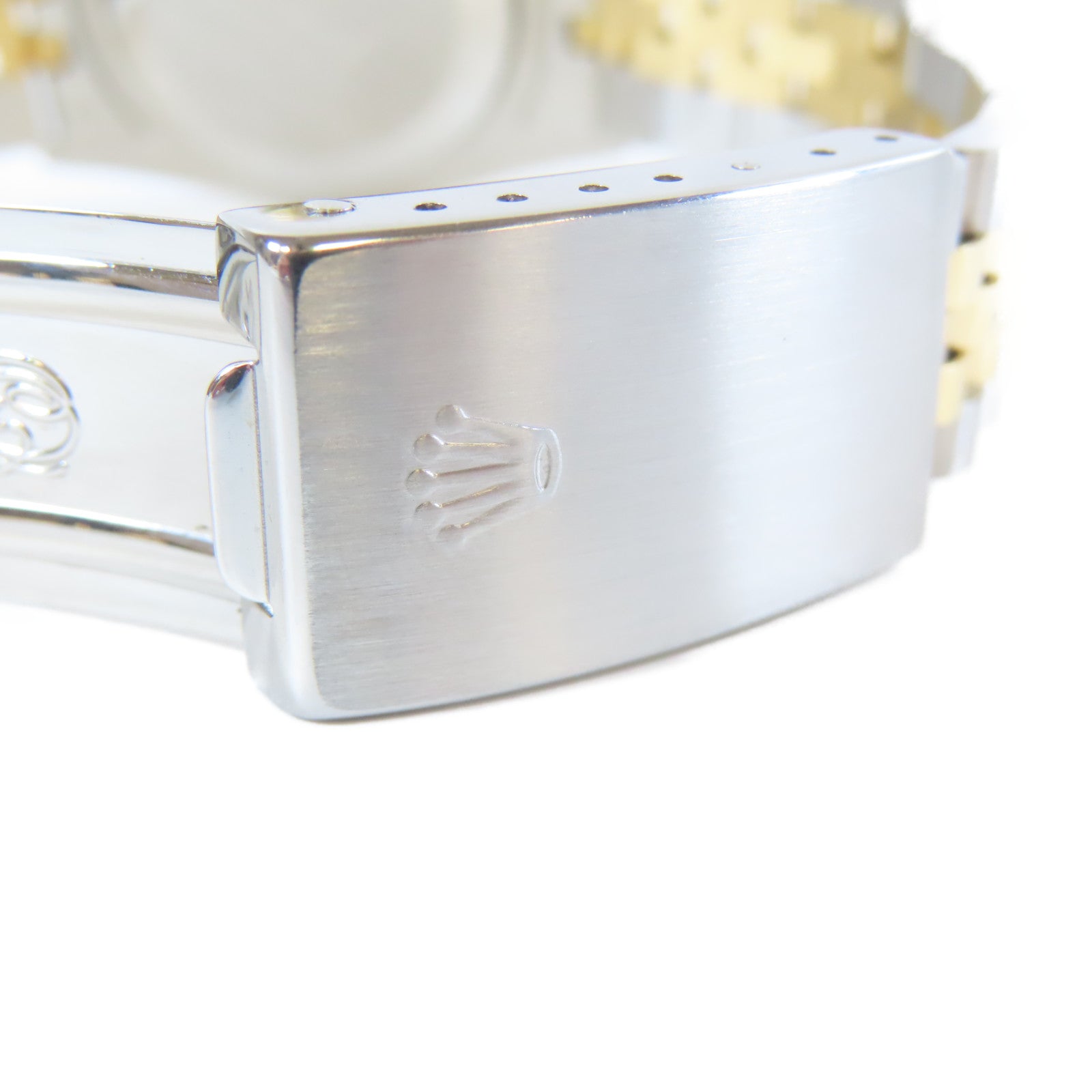 ROLEX Datejust 18K黃金/不鏽鋼手錶自動機芯藍色#17.25cm