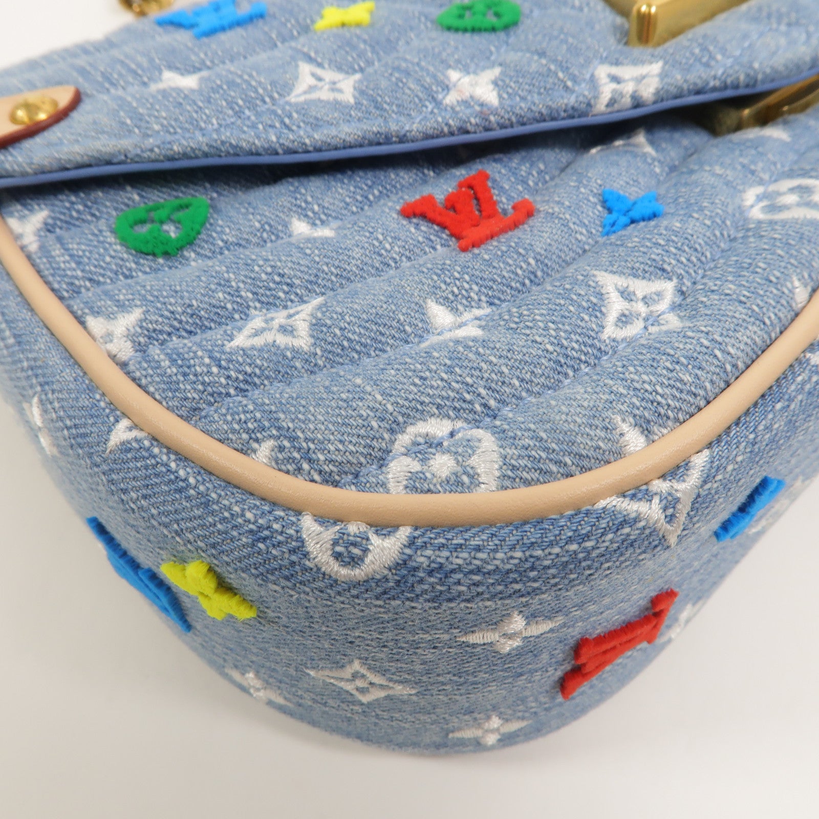 LOUIS VUITTON Monogram Denim New Wave手挽肩背兩用袋