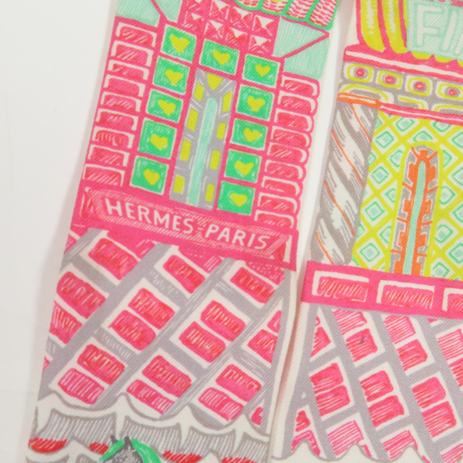 HERMES 絲質Twilly絲巾