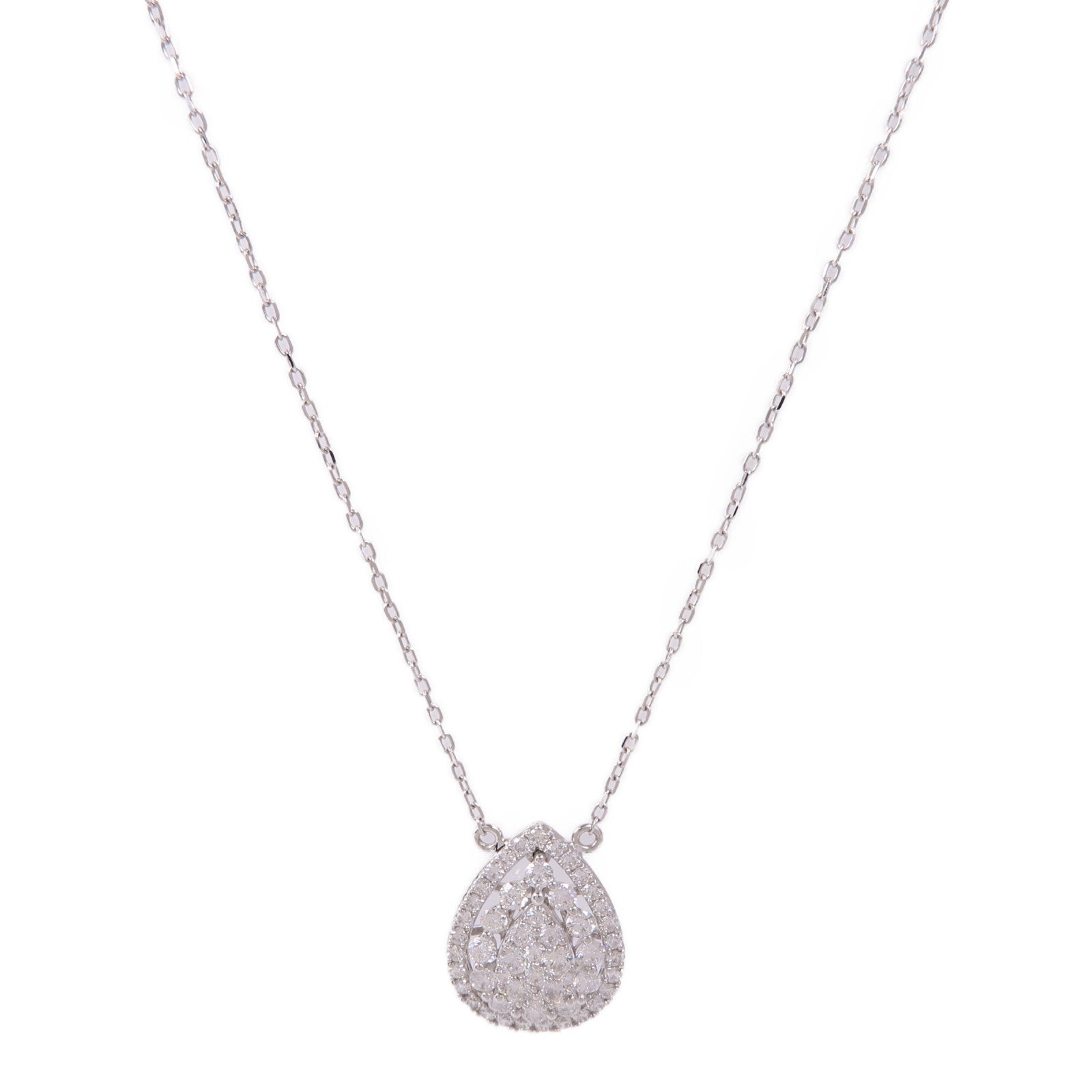 JEWELRY Diamond Necklace 18K White Gold