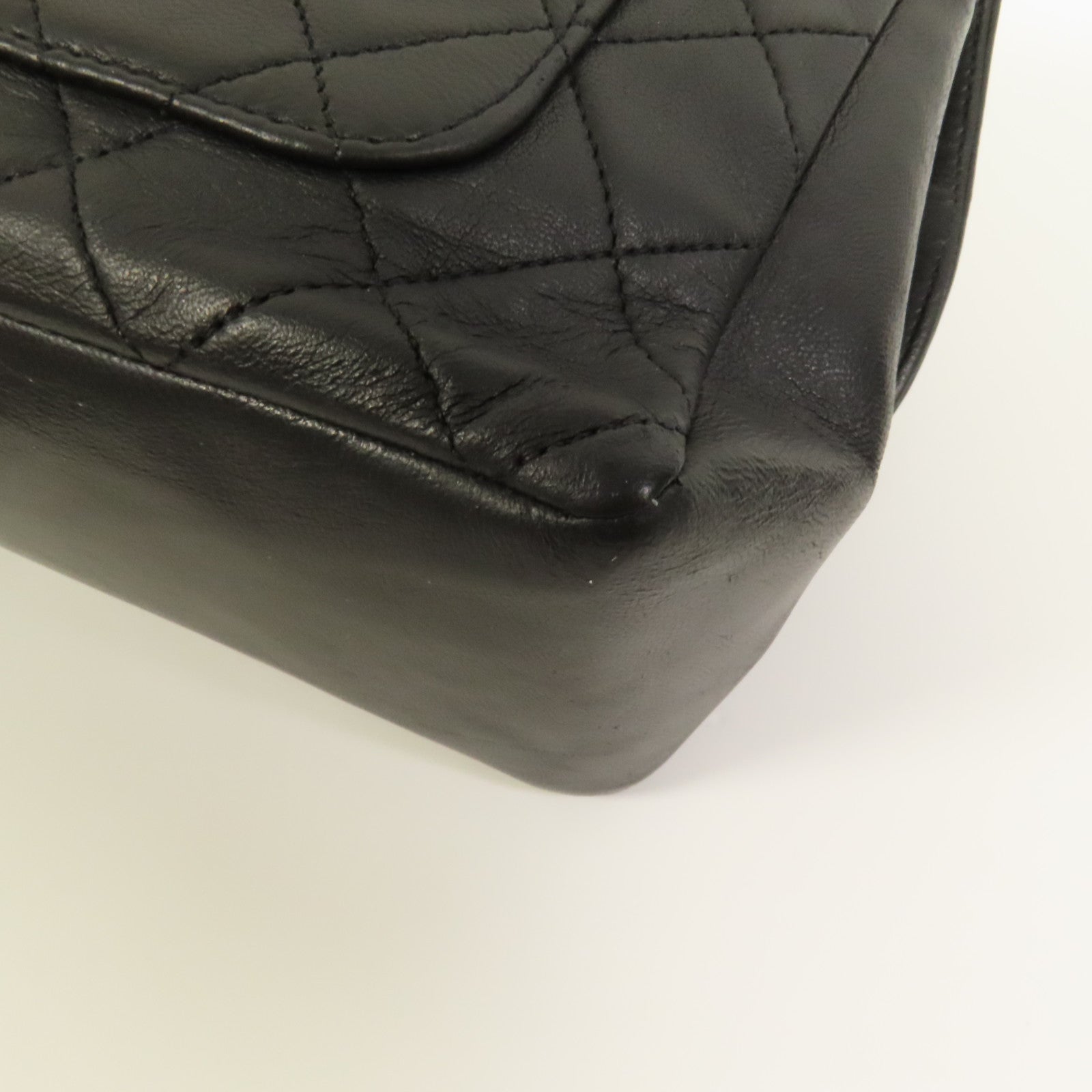 CHANEL 羊皮皮革Vintage Chain Shoulder金扣肩背袋