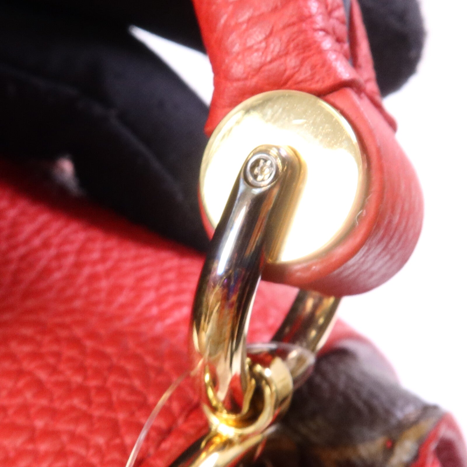 LOUIS VUITTON Monogram Double V金扣手挽肩背兩用袋