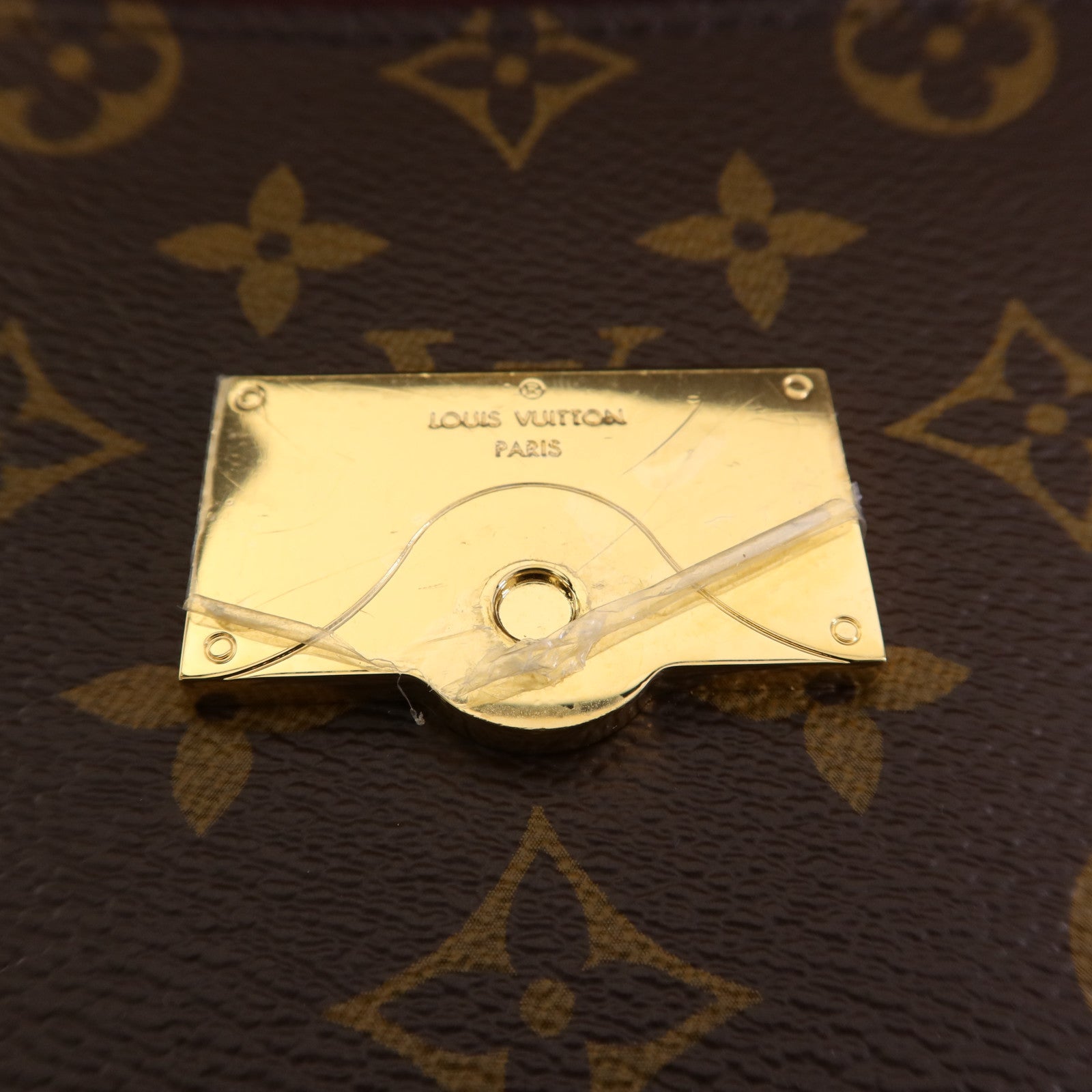 LOUIS VUITTON Monogram Cluny MM金扣手挽肩背兩用袋