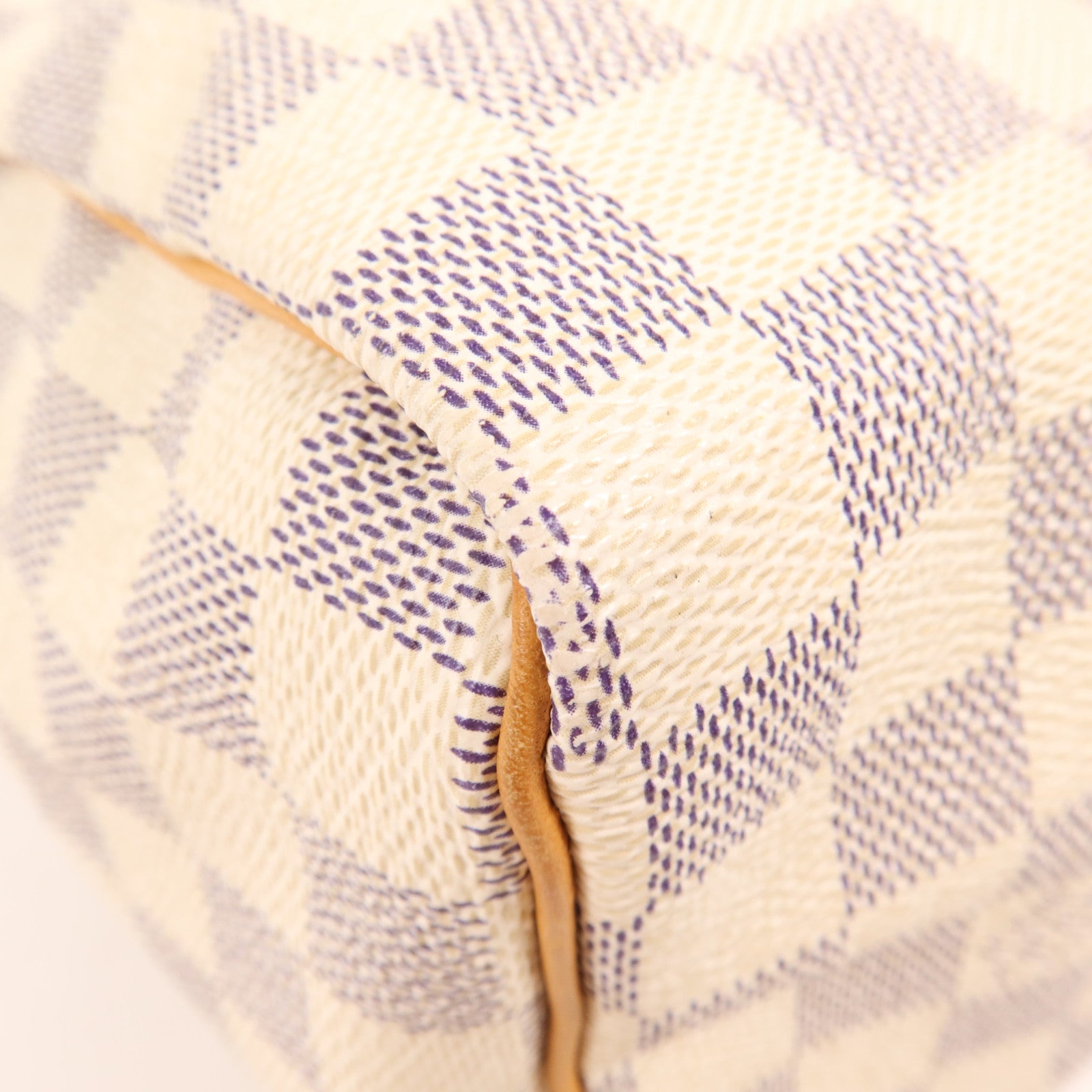 LOUIS VUITTON Damier Azur Speedy 25金扣手挽袋