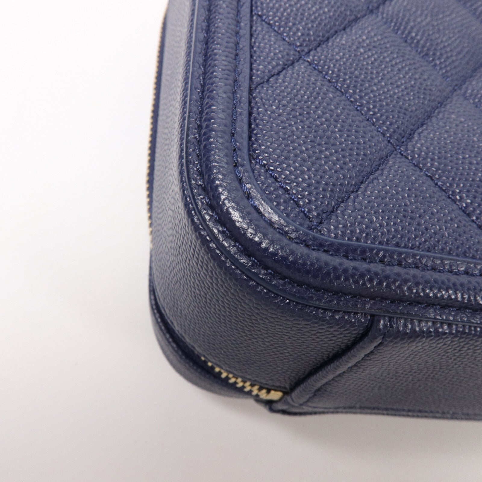 CHANEL 牛皮皮革Vanity Case鏈帶手挽肩背兩用袋