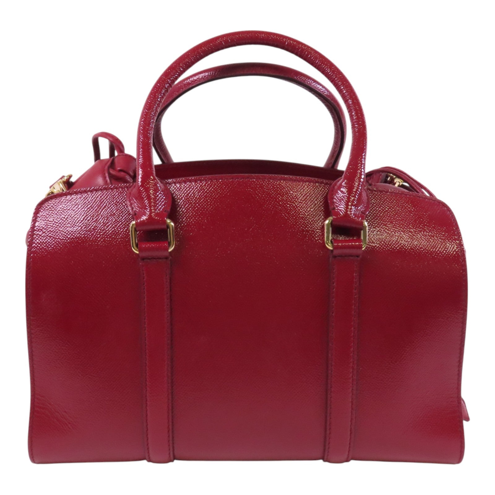 BURBERRY 漆皮皮革Dinton Bag金扣手挽肩背兩用袋