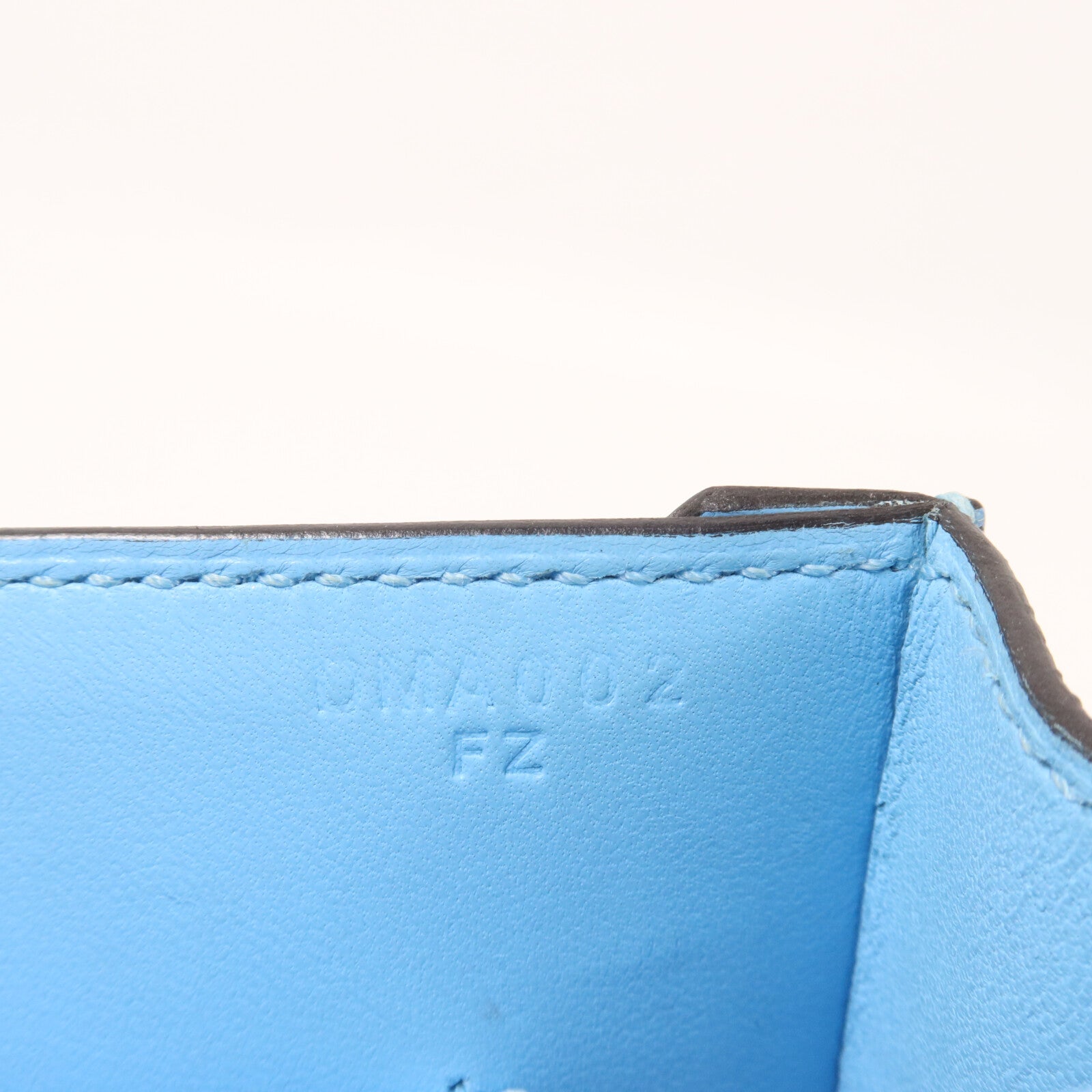 HERMES Chevre皮革Verrou Mini鏈帶肩背袋Celeste