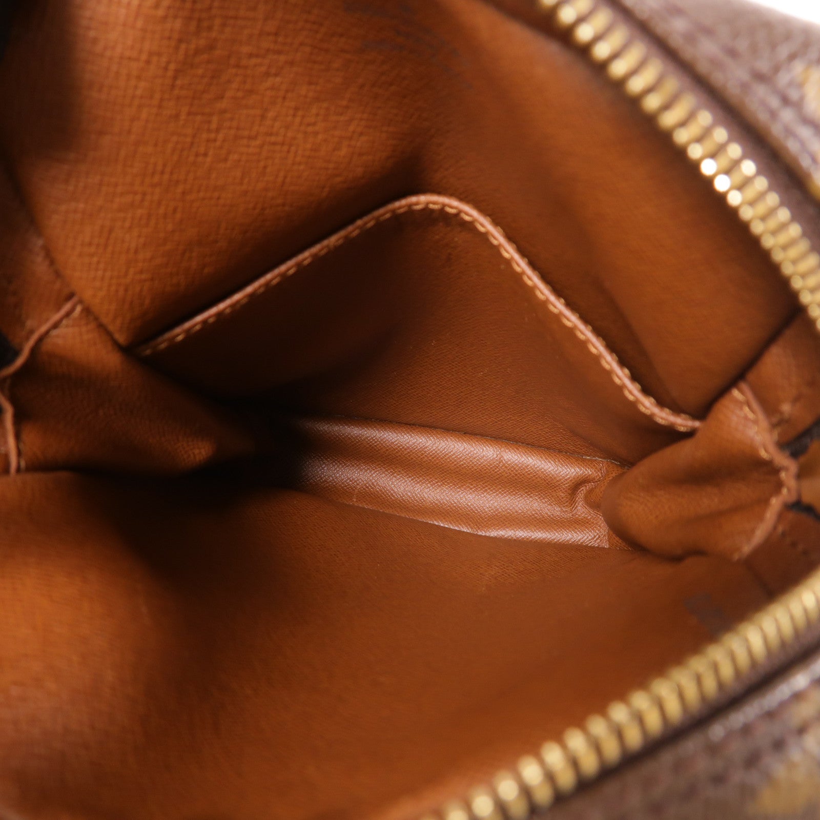 LOUIS VUITTON Monogram Danube金扣肩背袋棕色