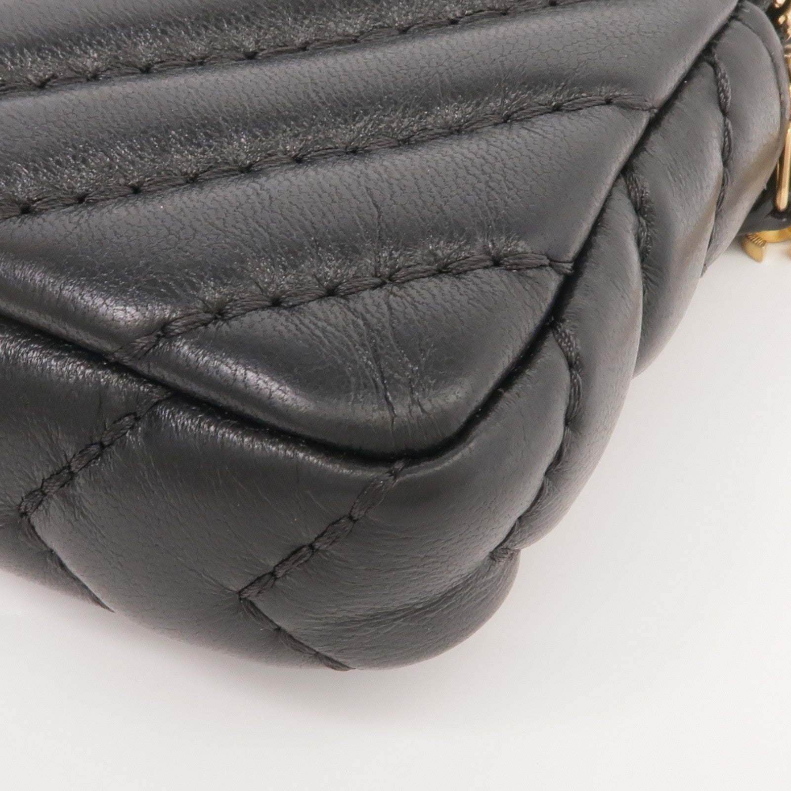 CHANEL 羊皮皮革WOC Wallet On Chain金扣鏈帶肩背袋
