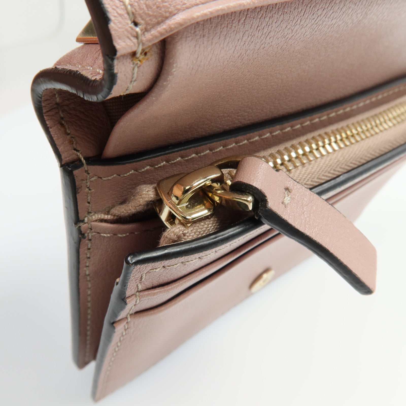 Valentino 牛皮皮革Bifold Wallet金扣錢包