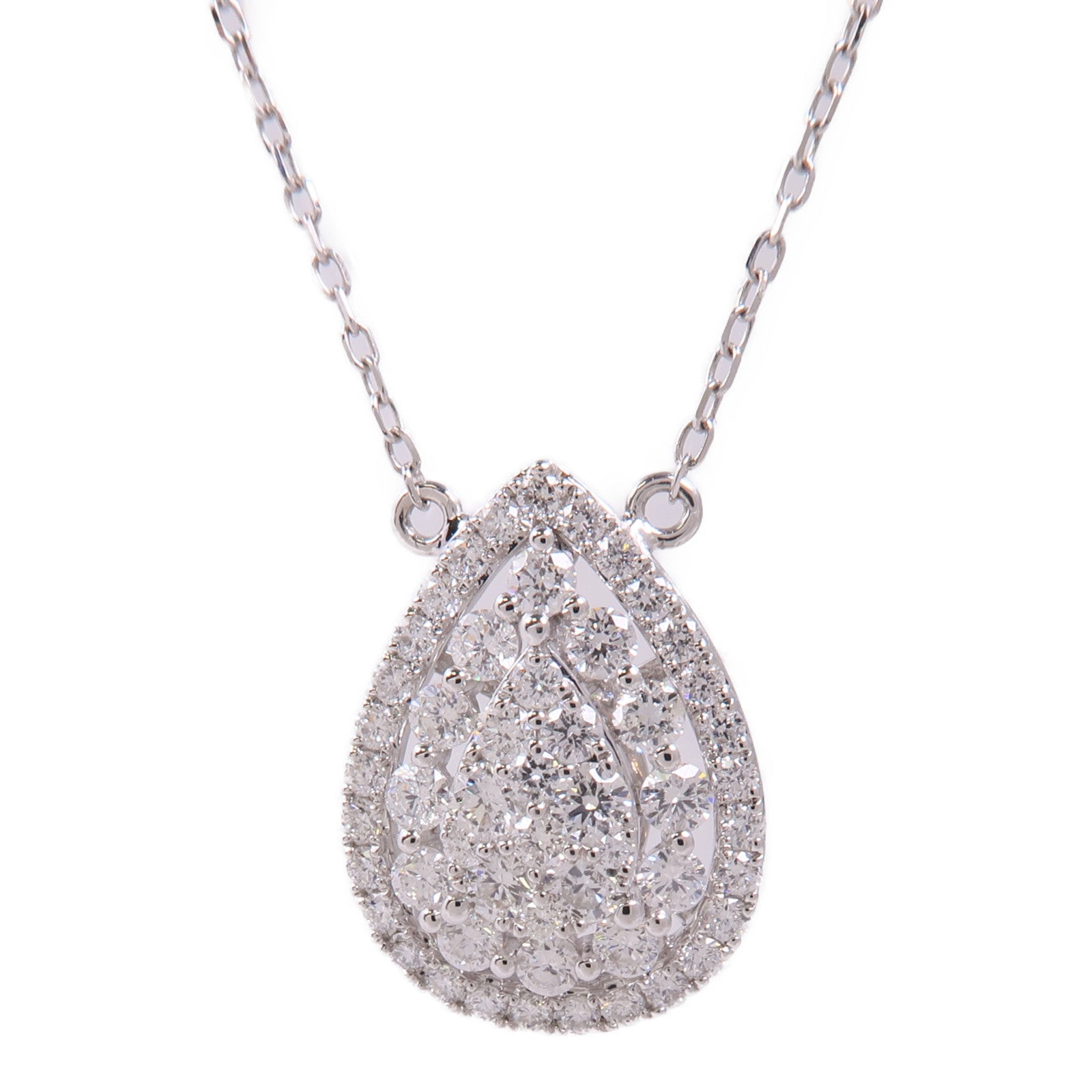 JEWELRY Diamond Necklace 18K White Gold