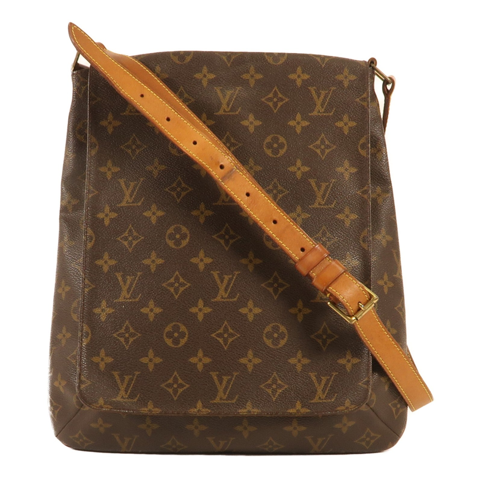 LOUIS VUITTON 【激減優惠】Monogram Musette金扣肩背袋