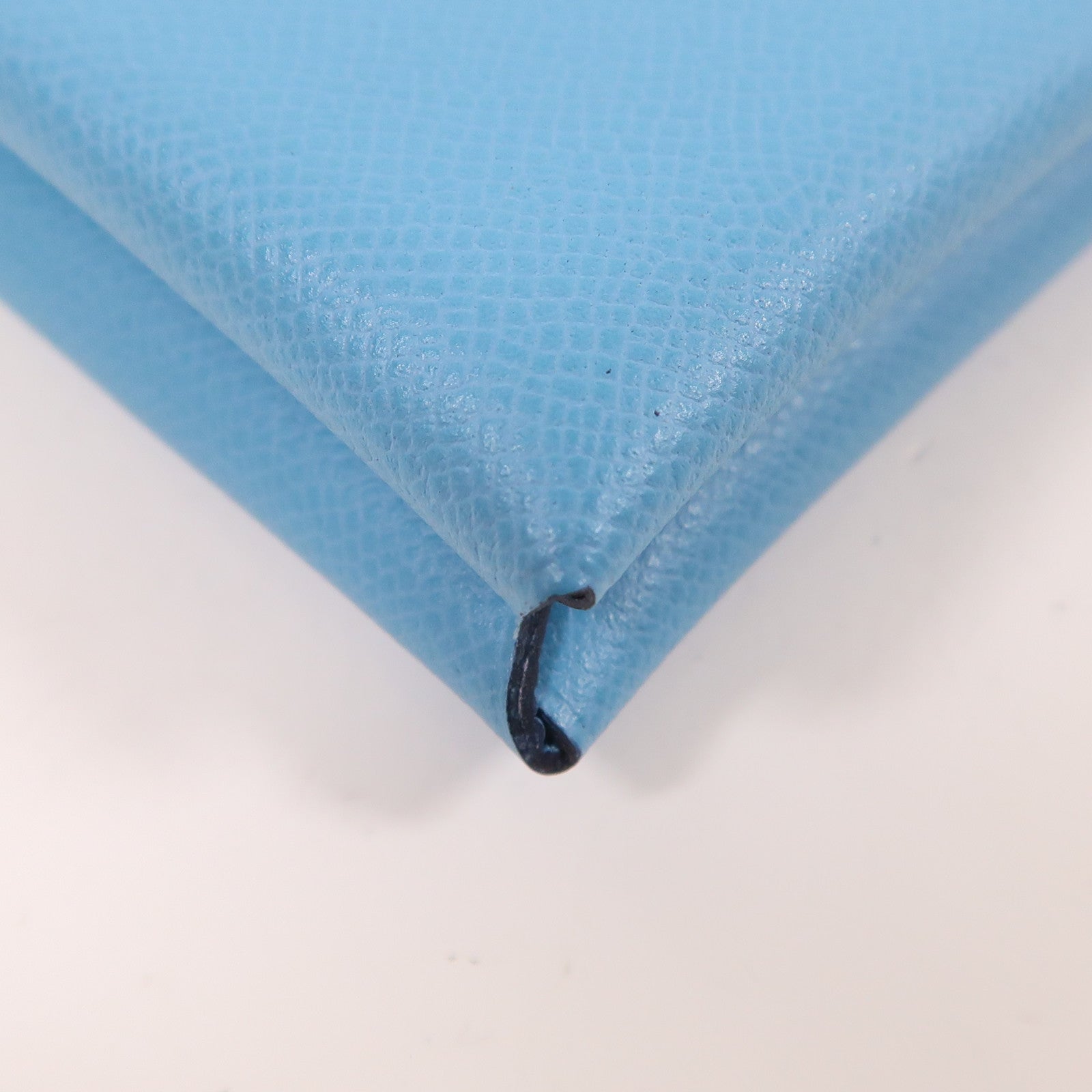 HERMES Epsom皮革Calvi Card Holder銀扣卡片套