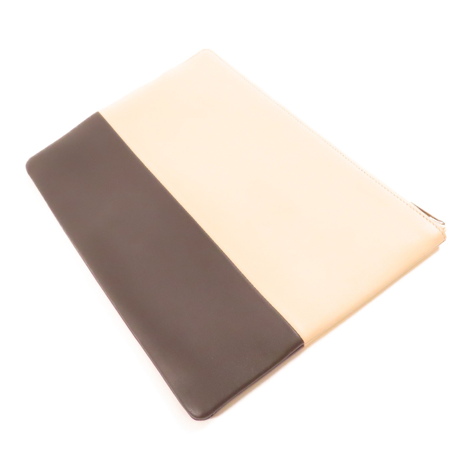 CELINE 牛皮皮革Bi-Color Pouch手拿包