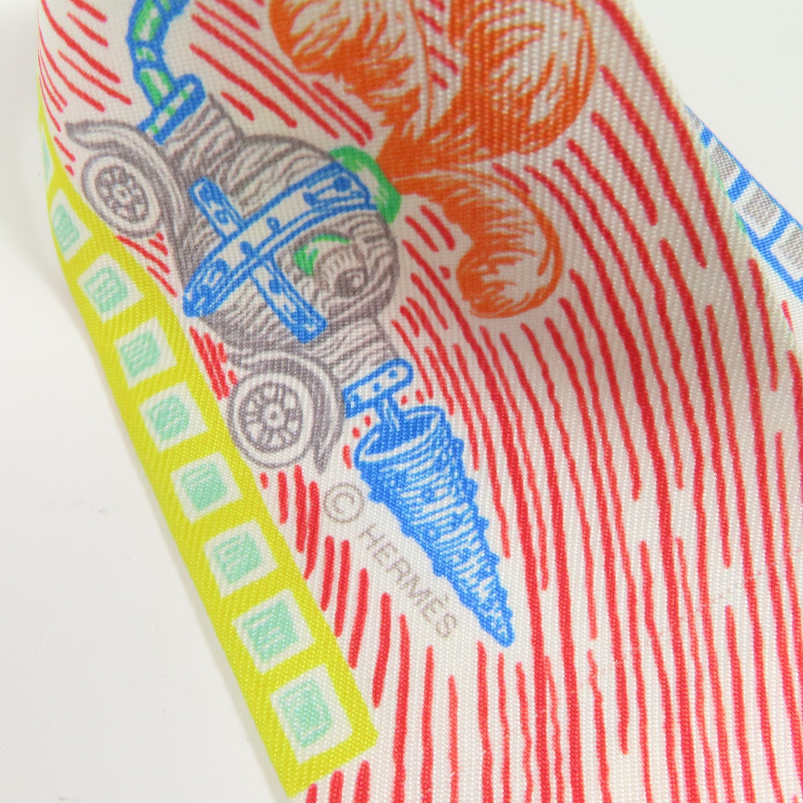 HERMES 絲質Twilly絲巾