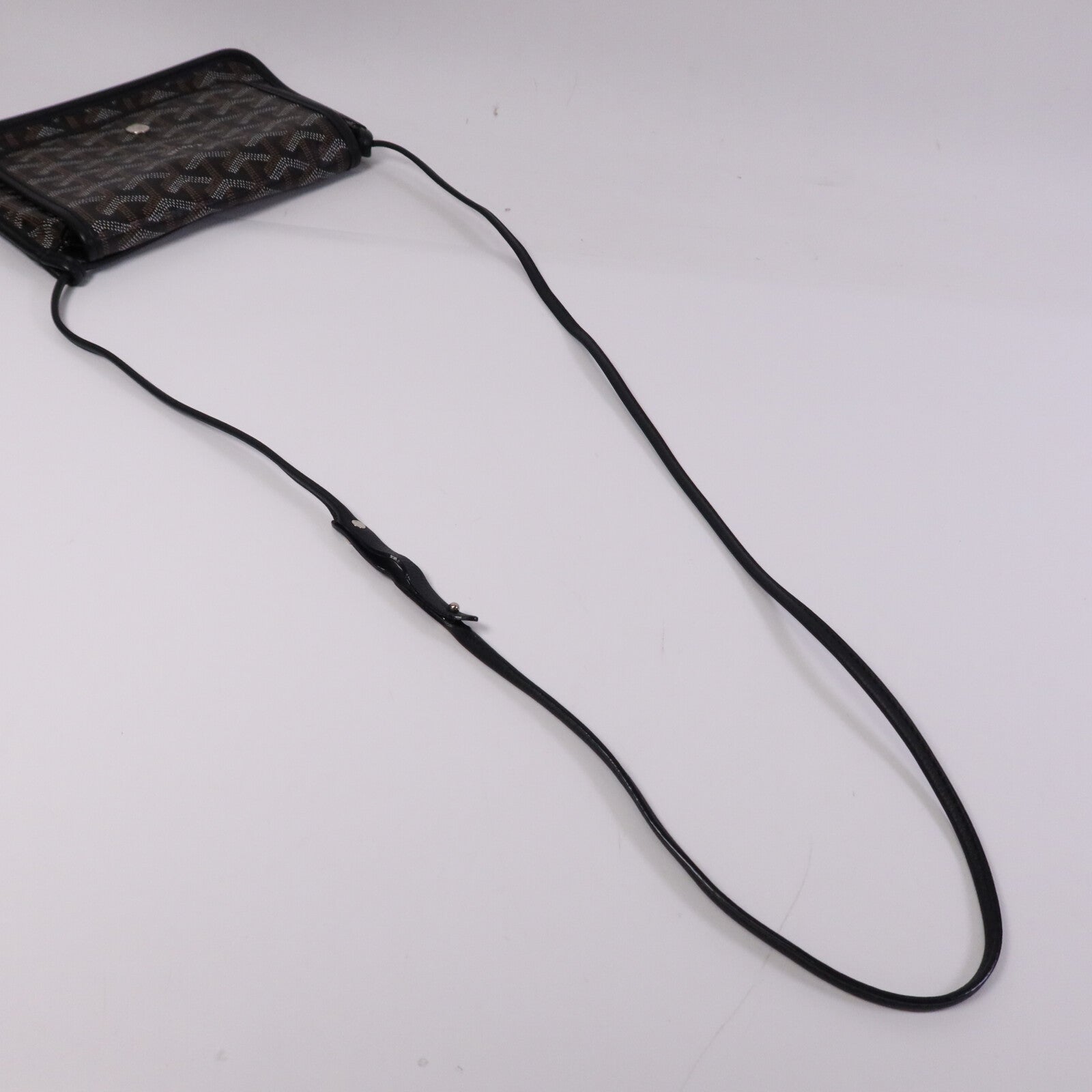 GOYARD 塗層帆布Plumet Shoulder Bag銀扣肩背袋