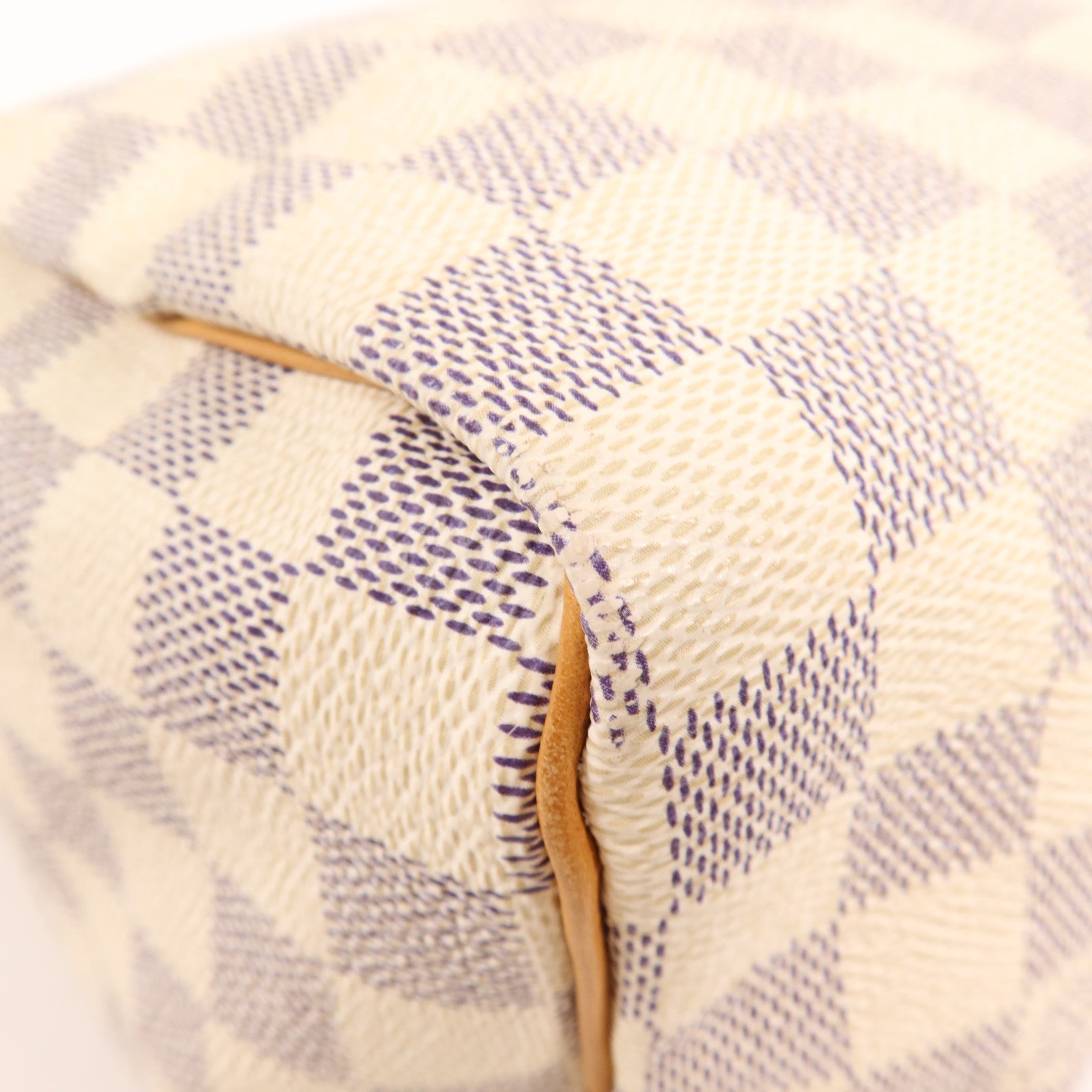 LOUIS VUITTON Damier Azur Speedy 25金扣手挽袋